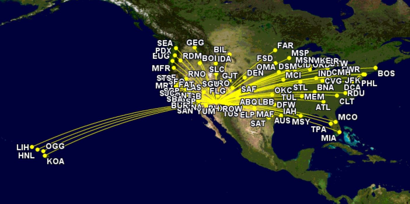 Analyzed A Week Of American Airlines’ Phoenix Hub Operations