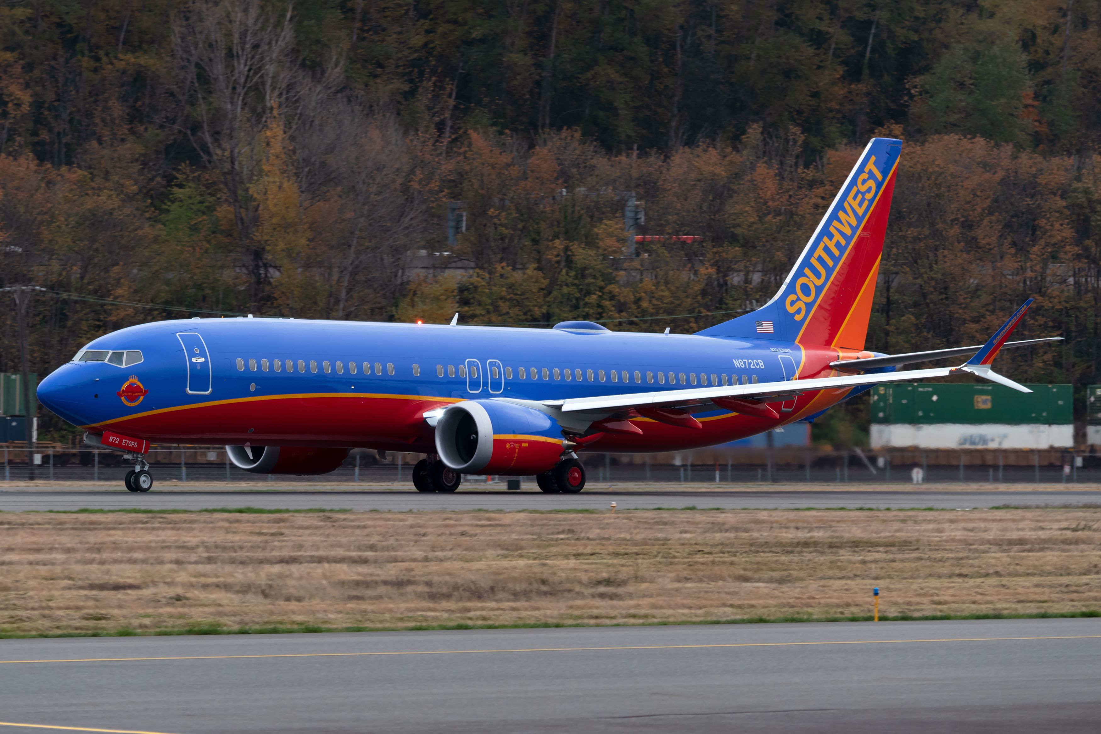 Southwest Airlines Boeing 737 MAX 8 Canyon Blue Heroine of the Heart Livery