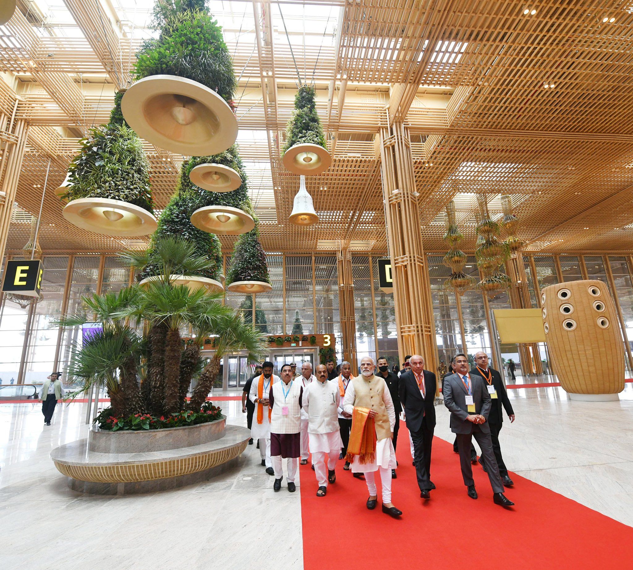 Indian Prime Minister Modi Opens Bengaluru Terminal 2