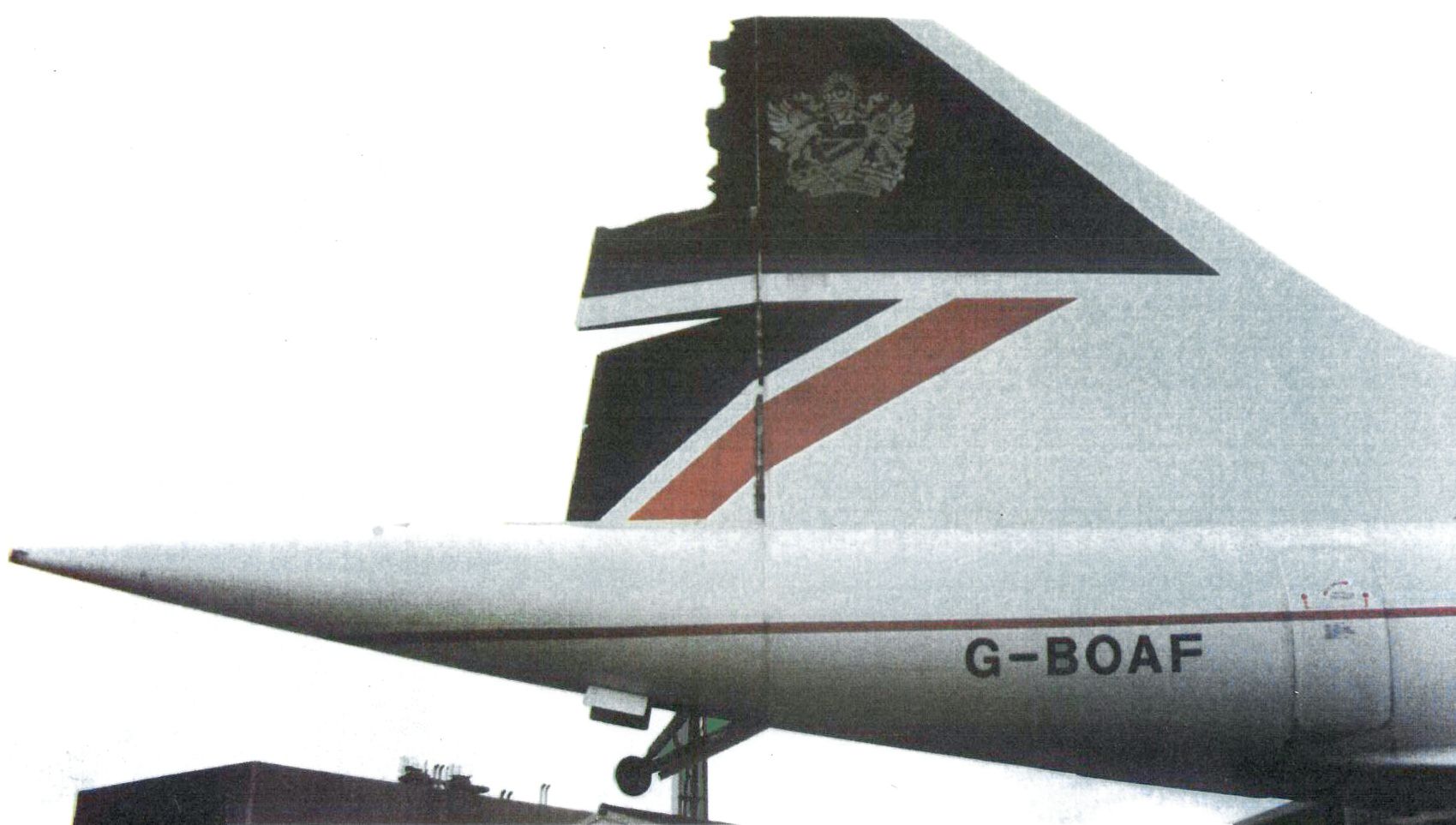 Concorde Rudder Damage