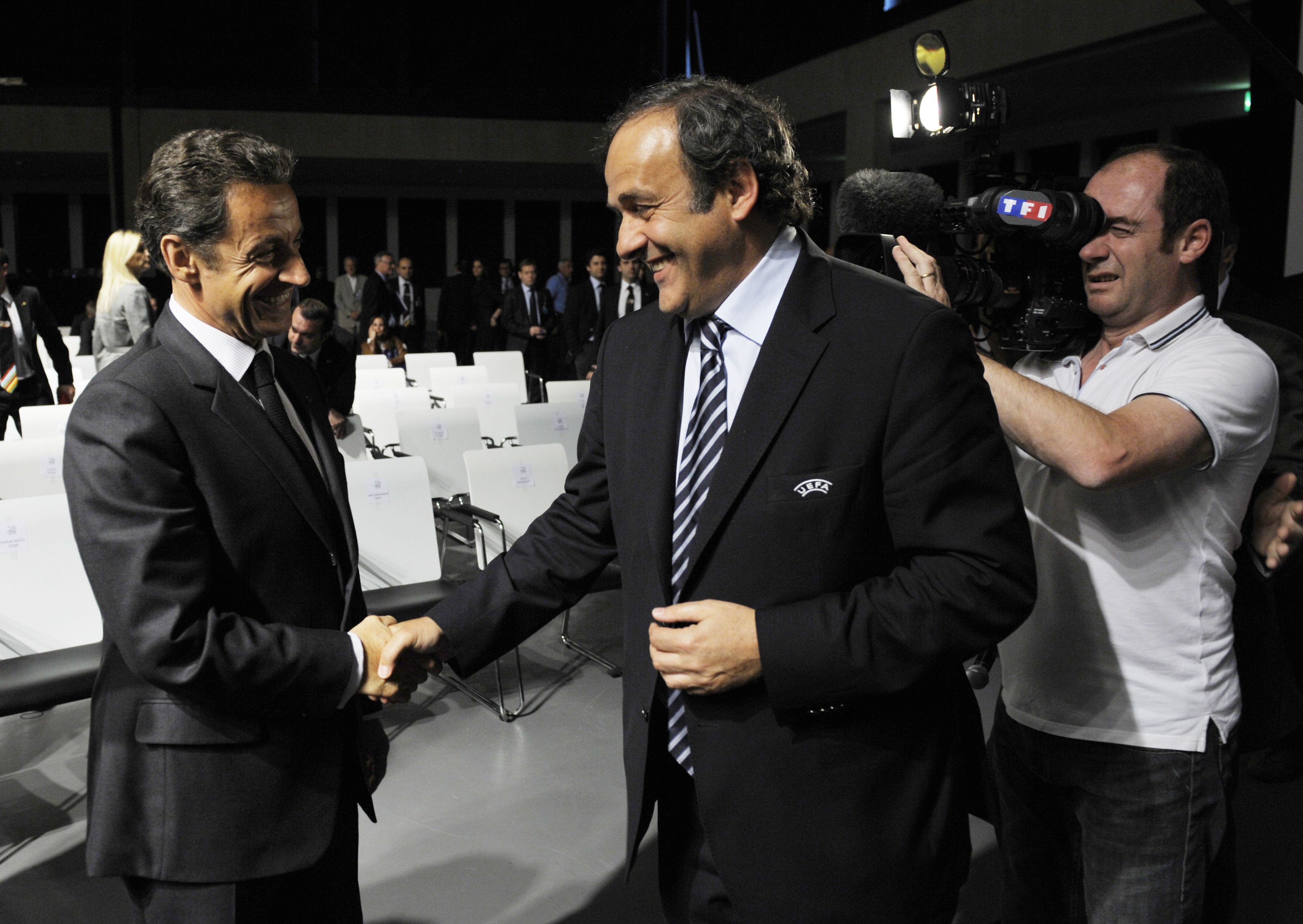 Michel Platini and Nicholas Sarkozy in 206