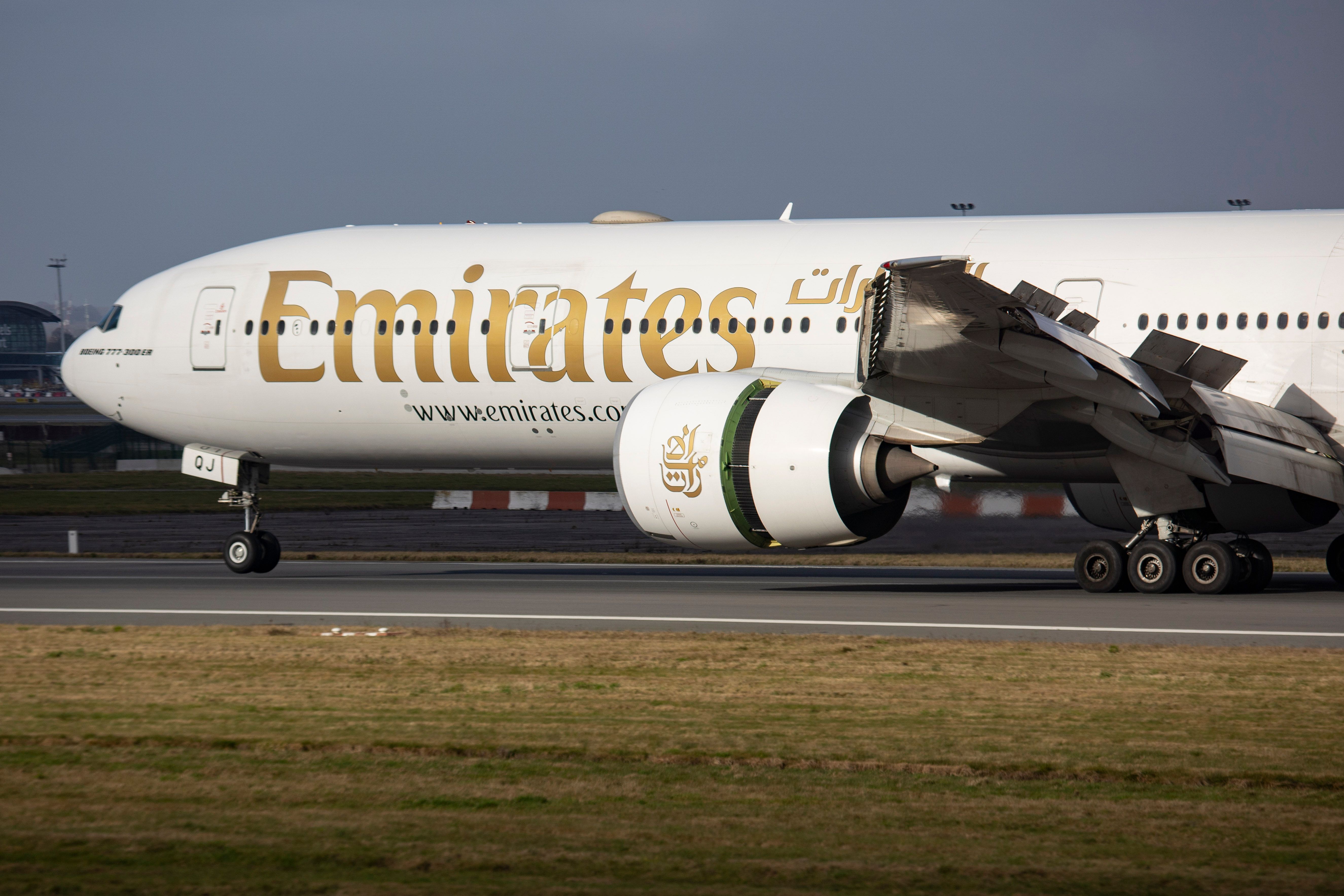 Emirates Boeing 777-300ER Landing