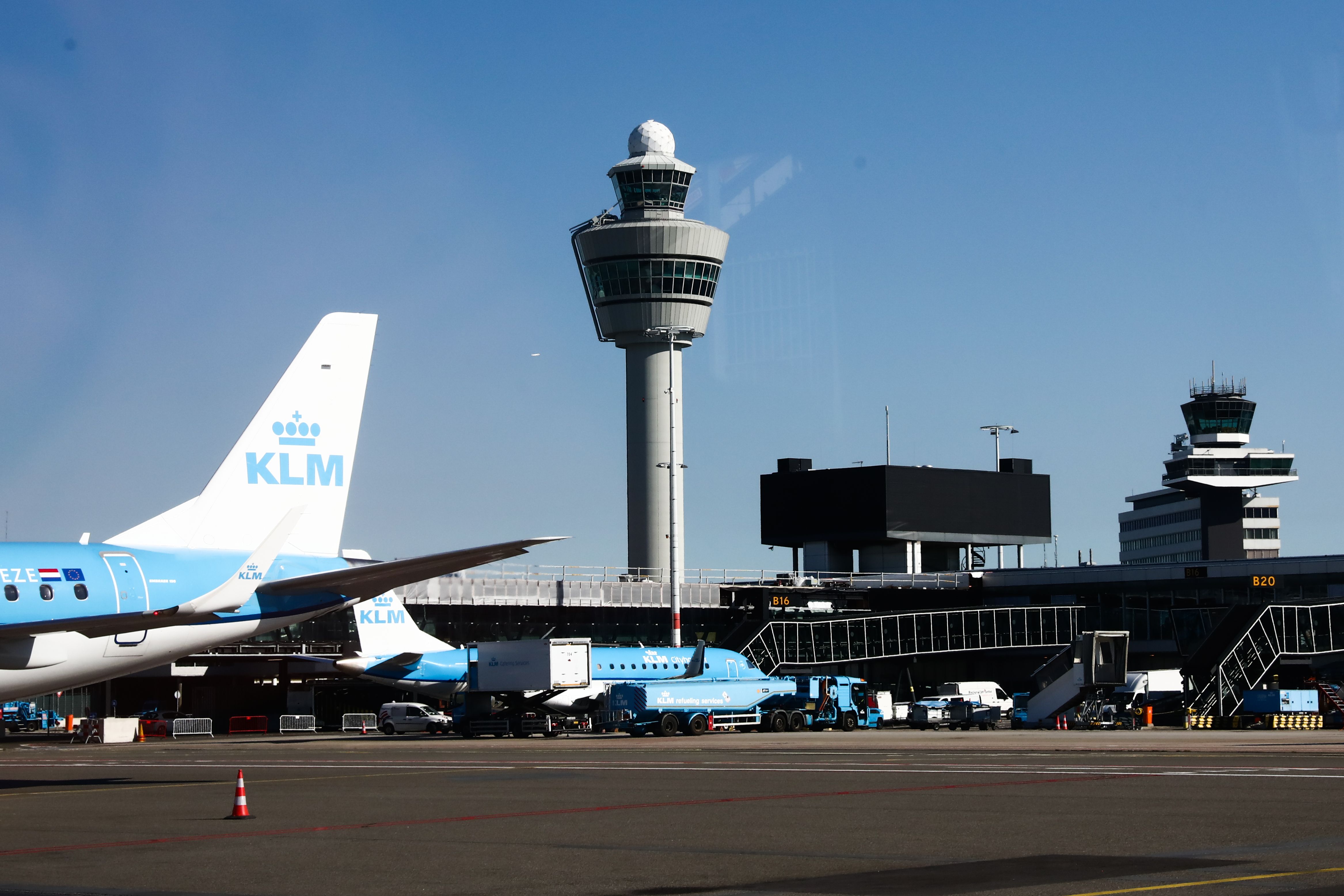 KLM aircraft at Amsterdam Schiphol Airport