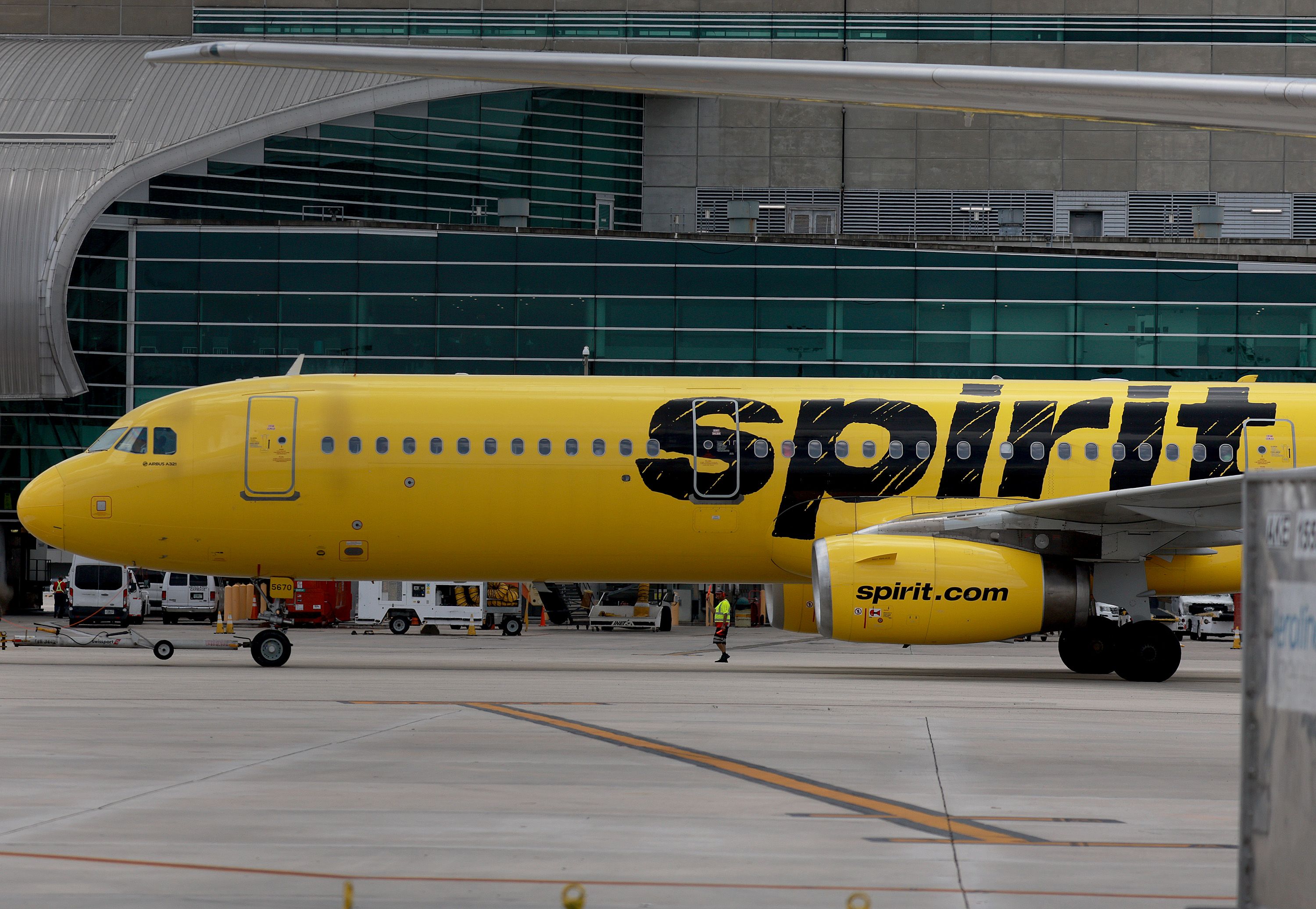 GettyImages-1411274763 - Spirit Airlines Airbus A321 at Miami