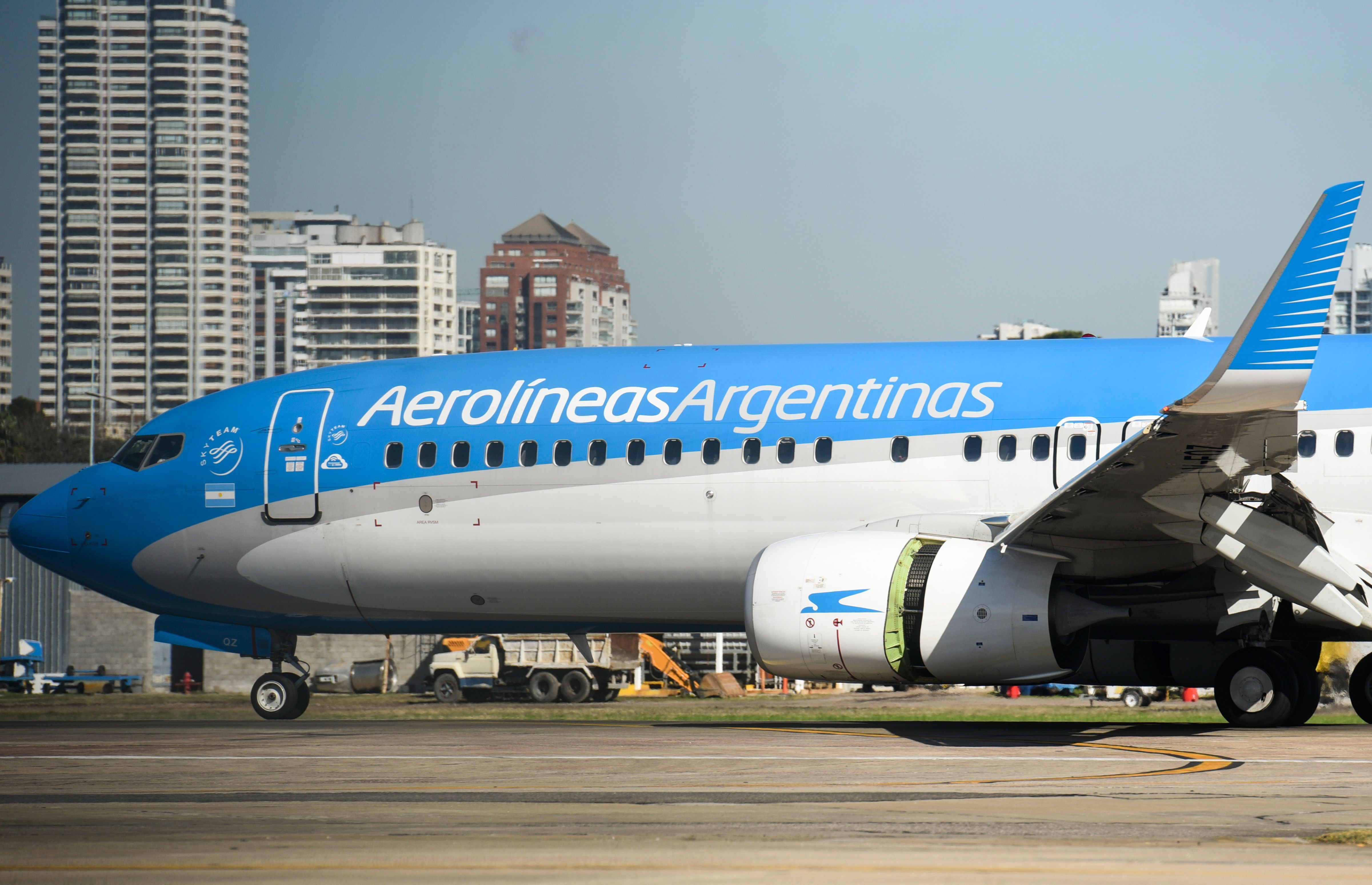 An Aerolíneas Argentinas aircraft