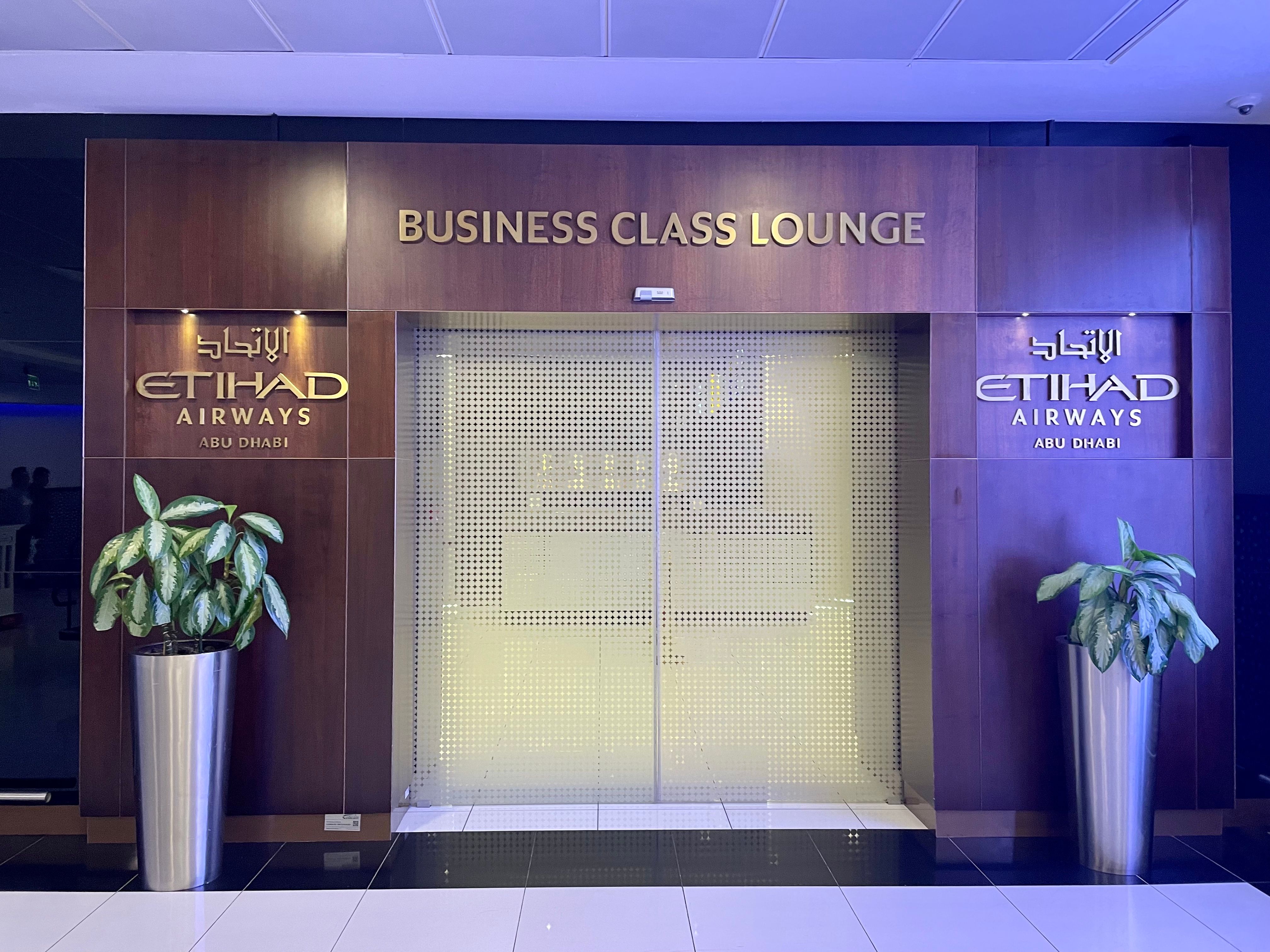 Etihad Boeing 787 Business Lounge Entrance