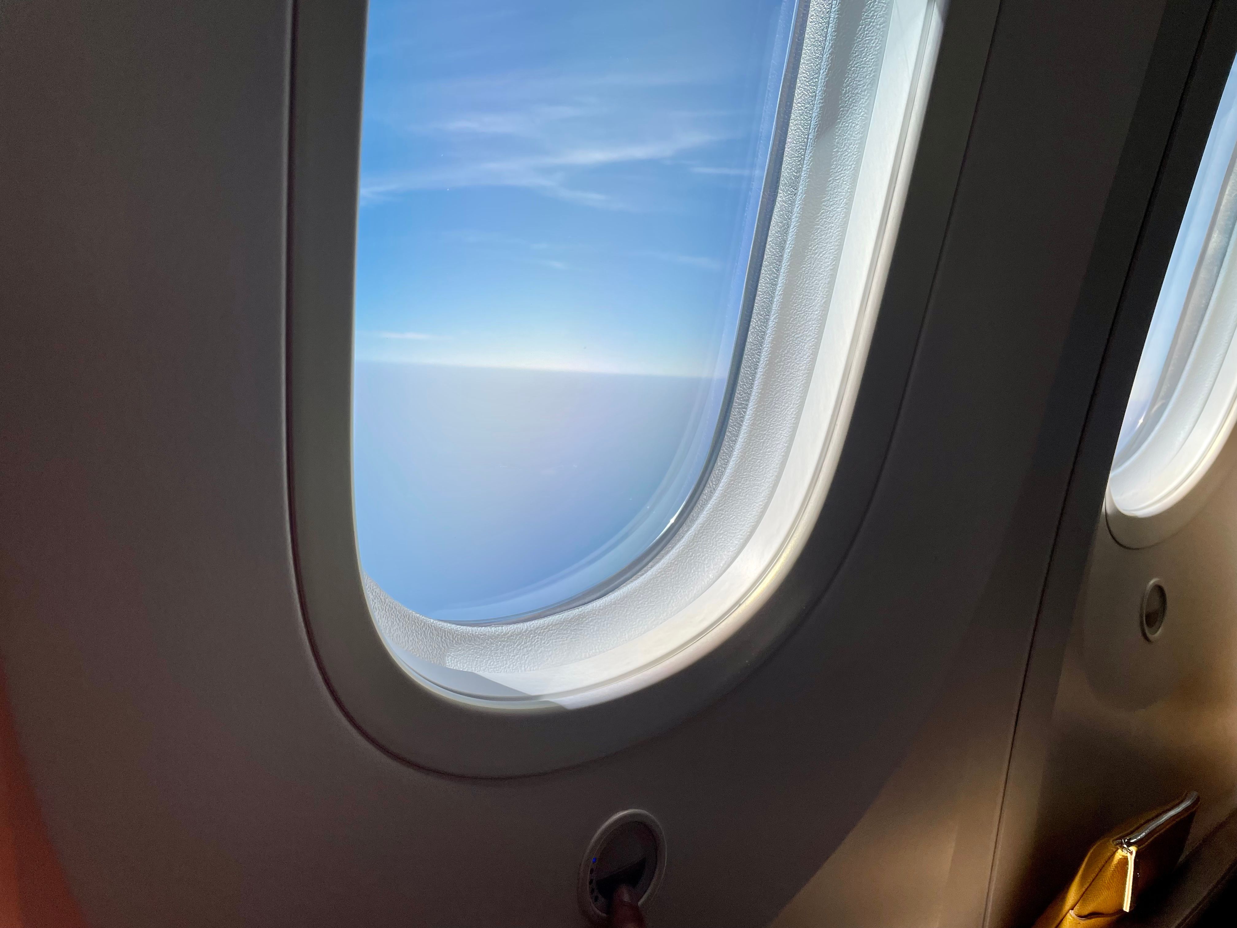 Etihad Boeing 787 Business Class Windows