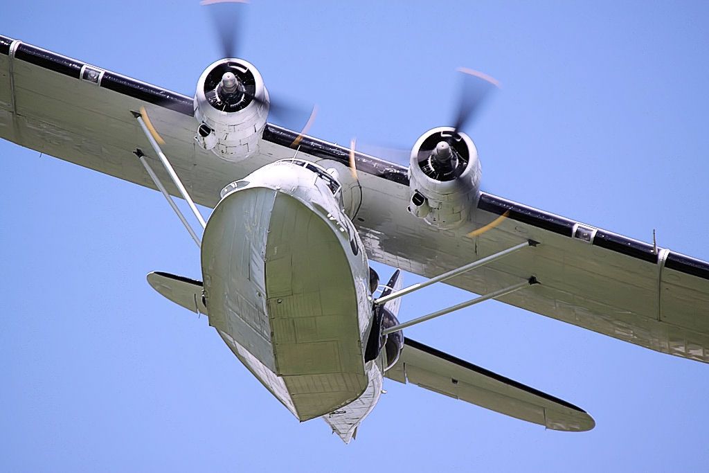 A catalina flying at Duxford