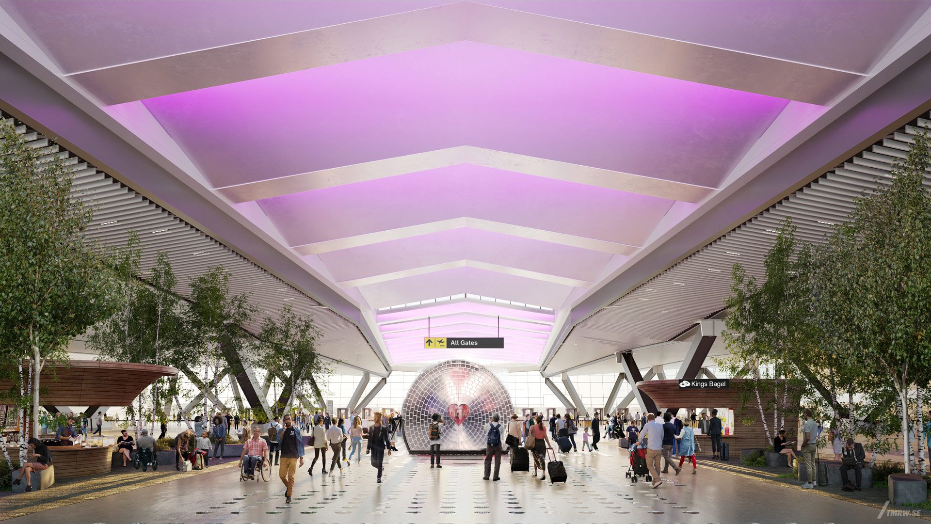 The New Terminal 1 Interior JFK Airport