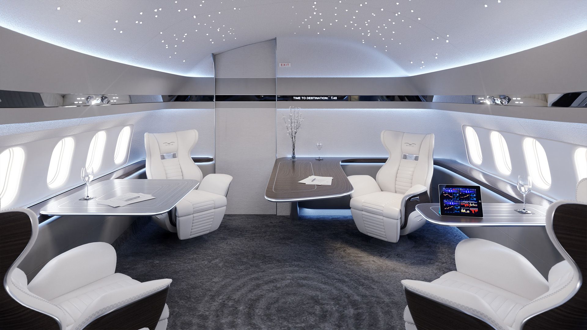 BBJ MAX 7 private jet genesis concept cabin