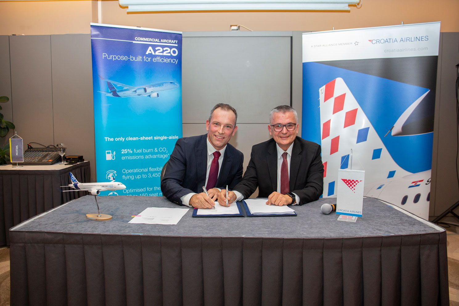 Croatia Airlines signs firm order for six A220 aircraft 