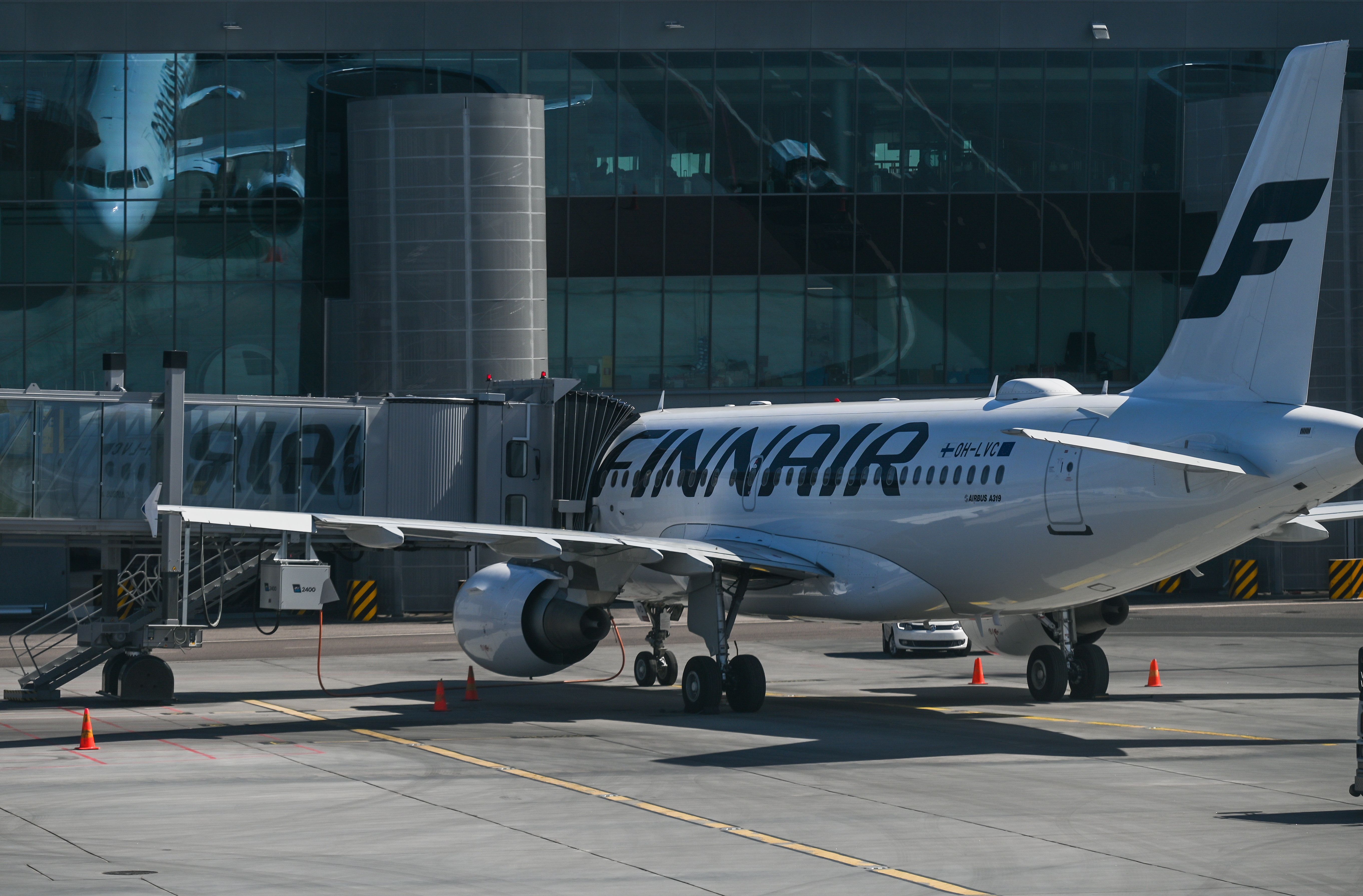 Finnair aircraft at Helsinki-Vantaa Airport