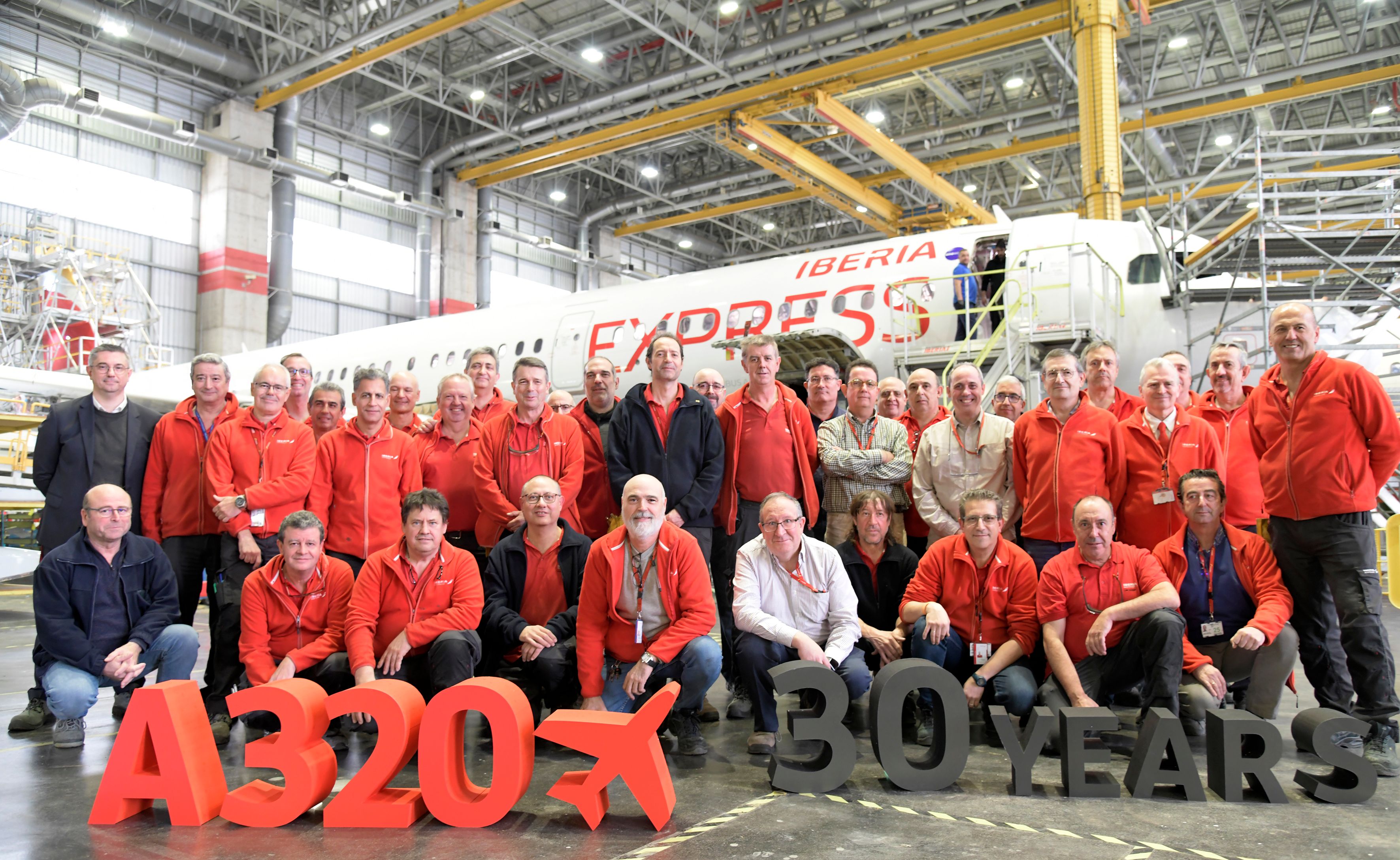 Iberia's MRO celebrates 30 years of completing C1 Checks on Airbus A320 aircraft