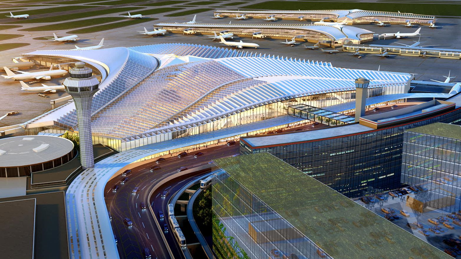 Rendition of O'Hare Global Terminal