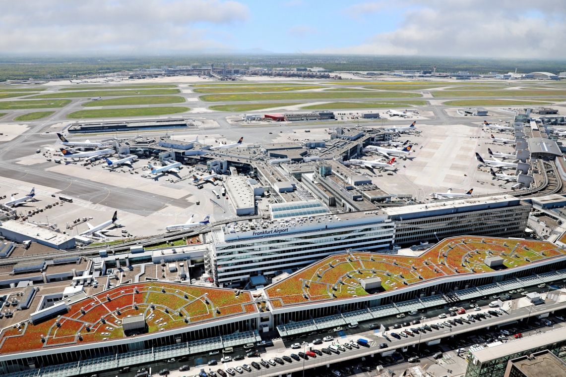 Frankfurt Airport Aerial View