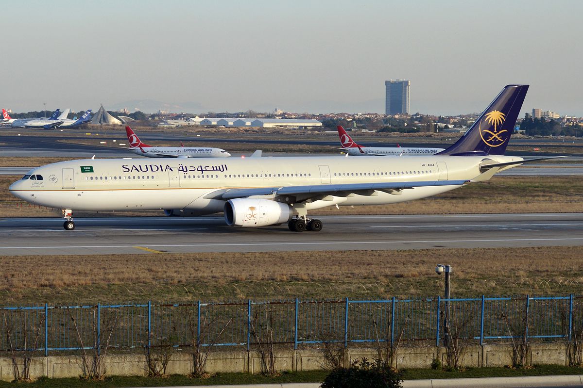 Saudia Airbus A330-300 taxiing