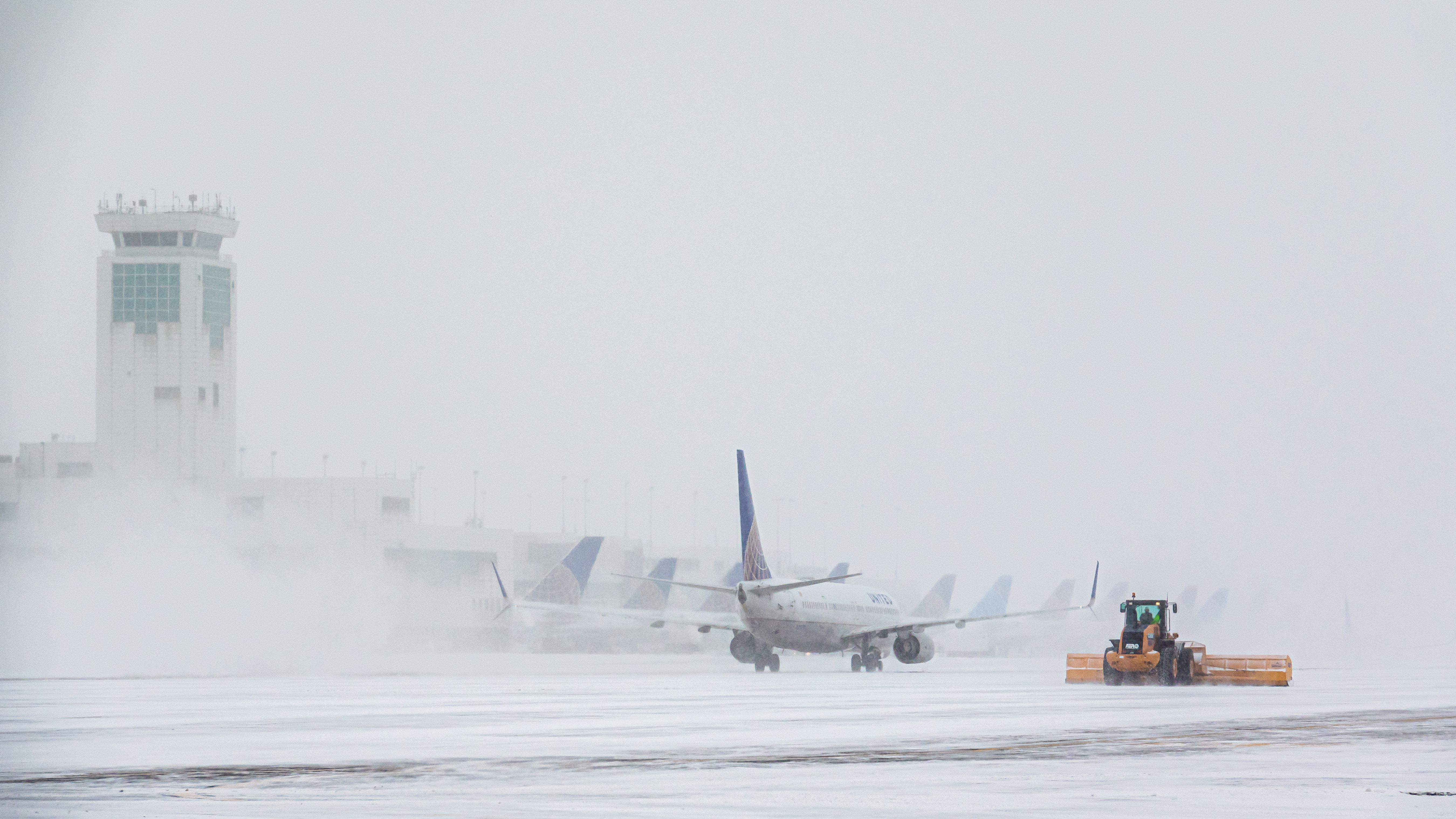 Snow removal at Denver Airport