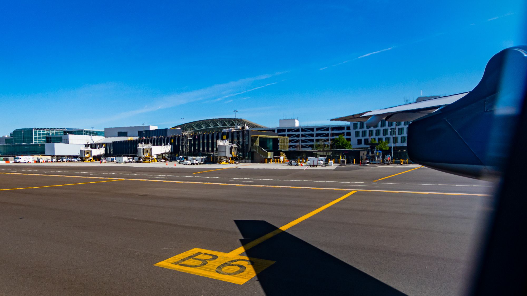 Looking Back at Concourse B from the Q400