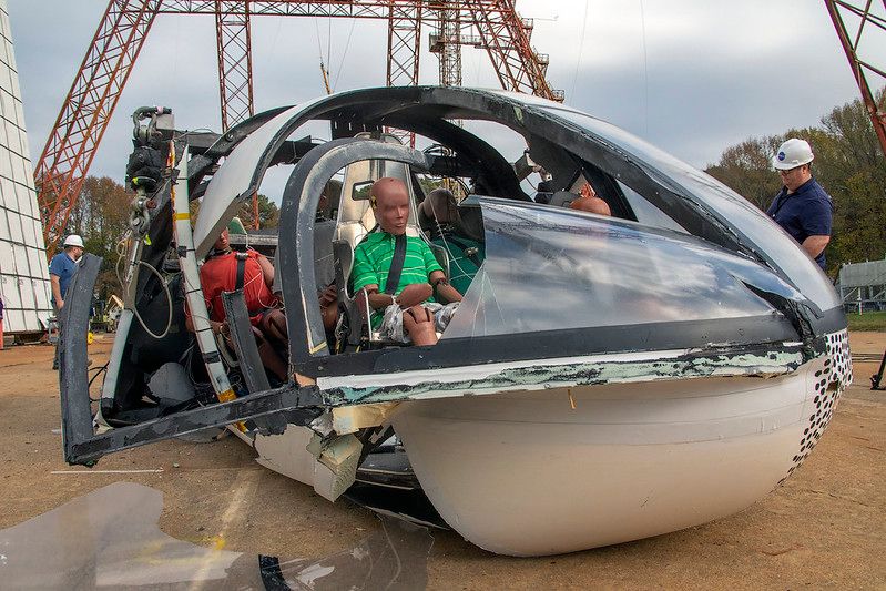 crash test evtol nasa