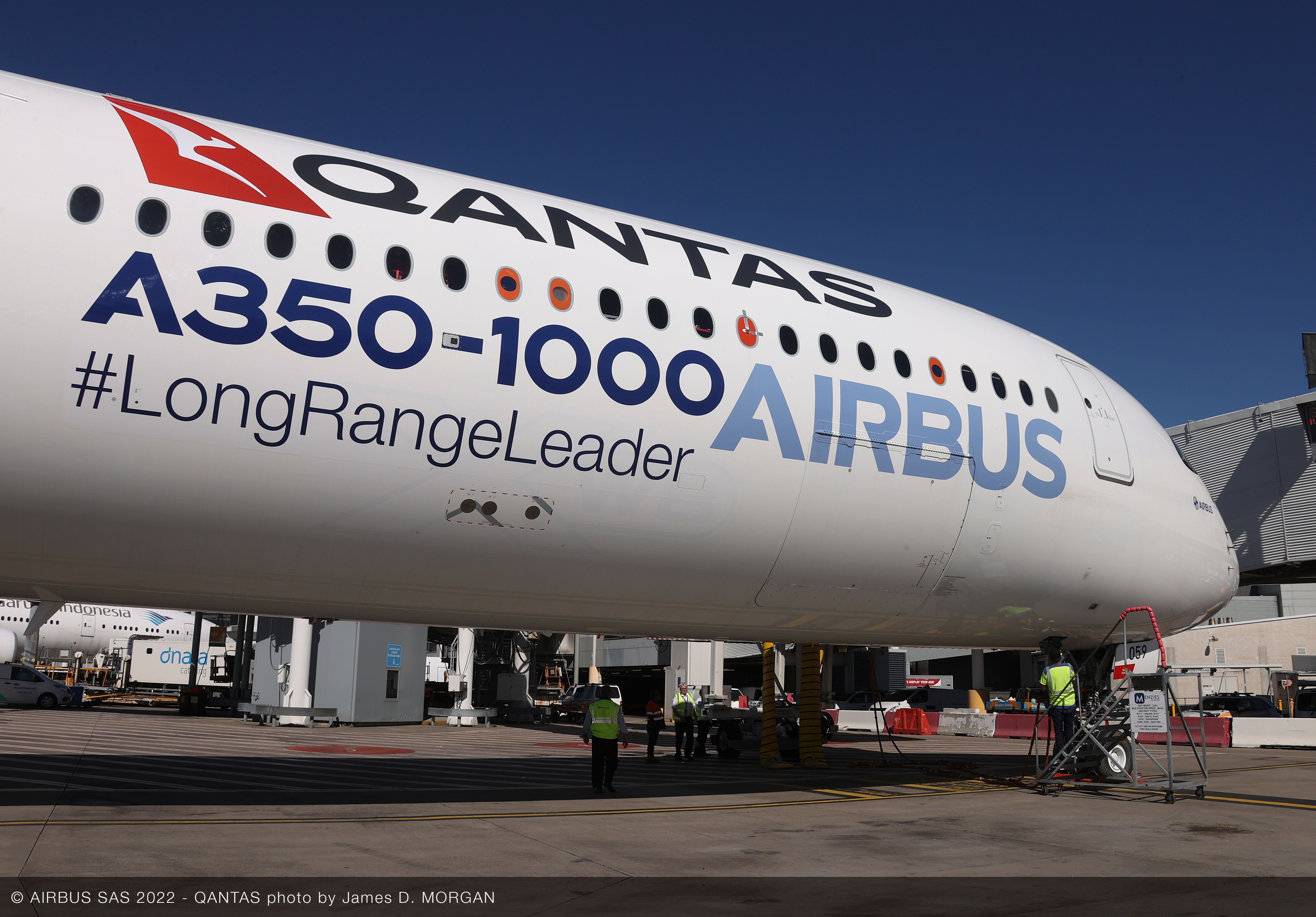 A350-1000 Qantas Airbus MSN59 - Sydney departure ambiance