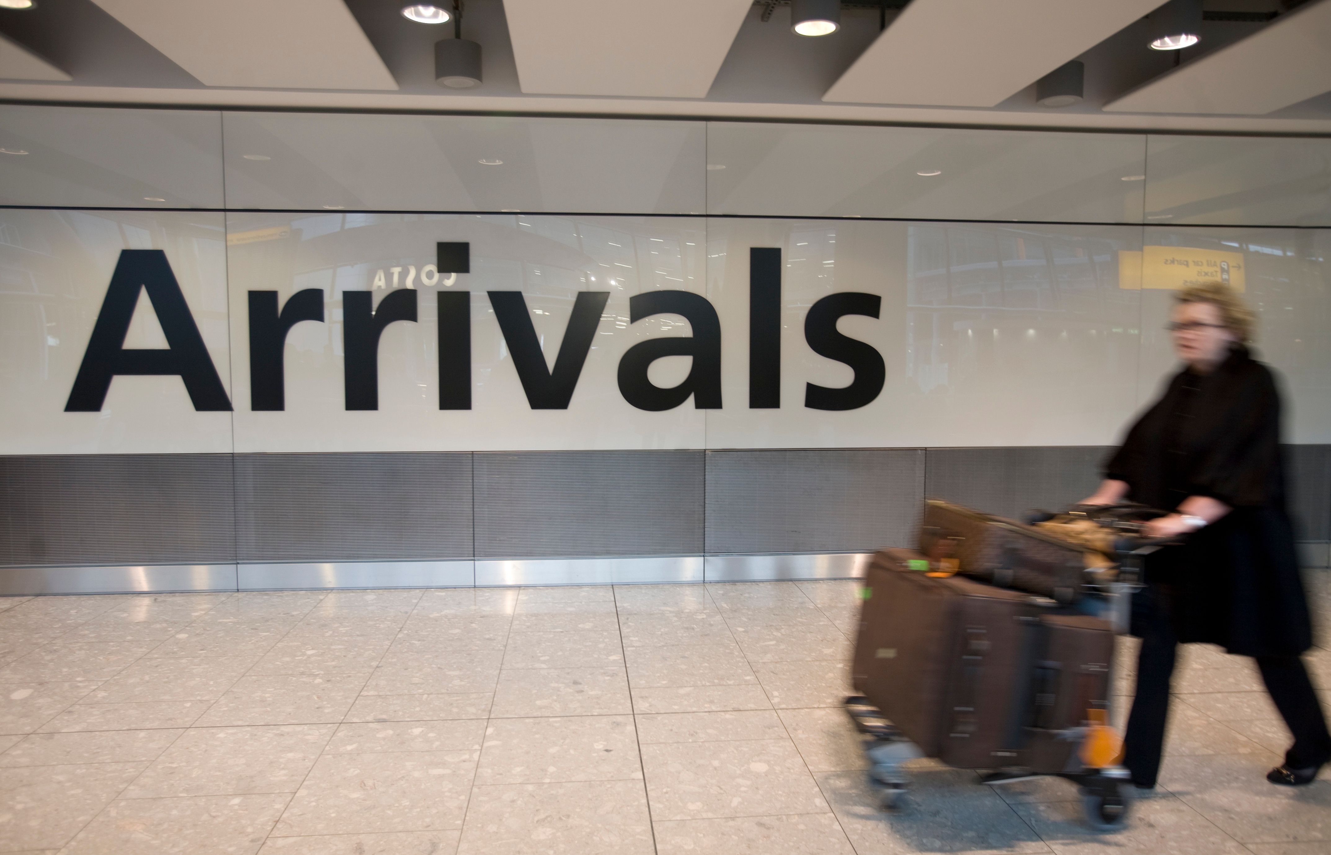 Arrivals at London Heathrow Airport