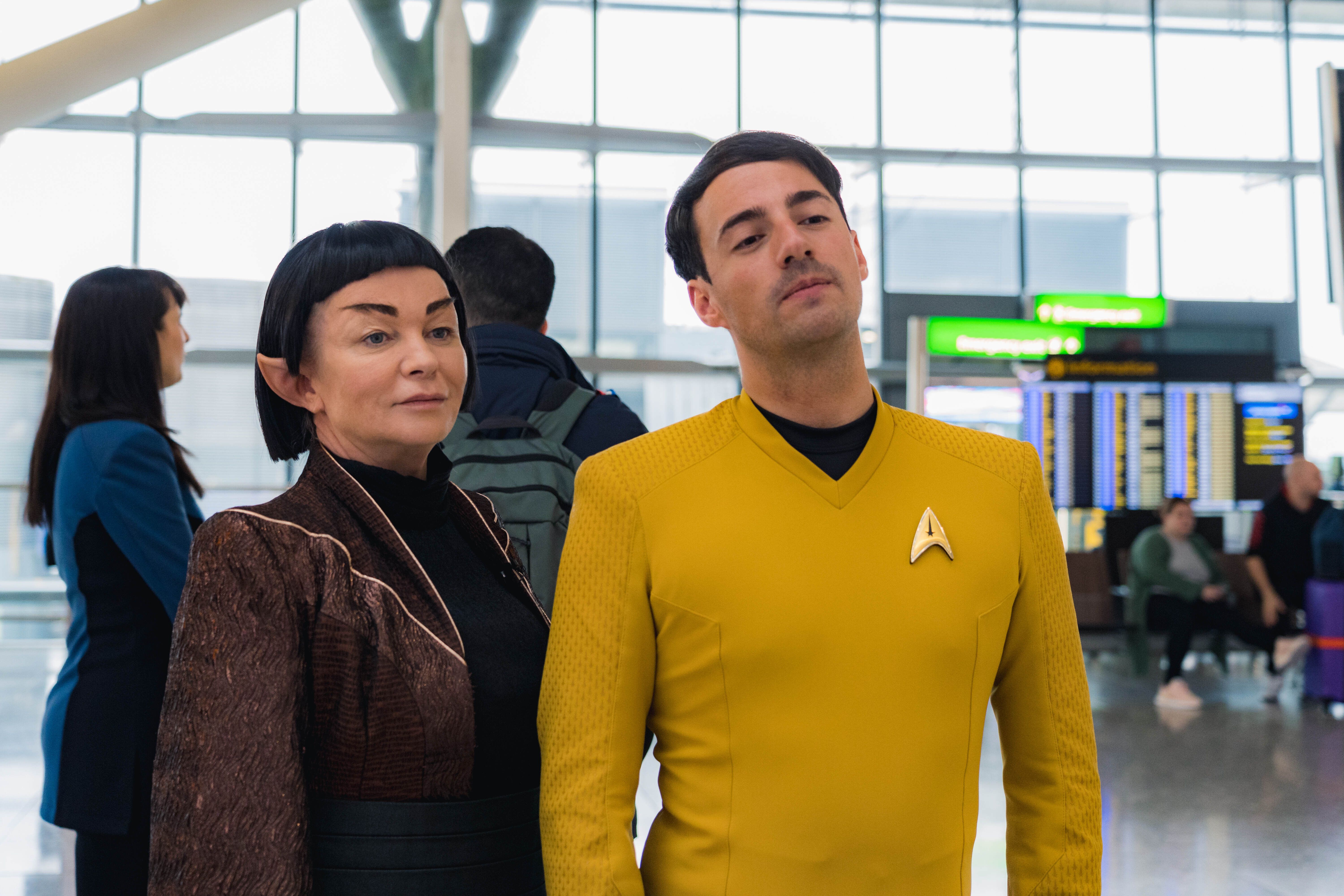 Passengers enjoyed reliving their own fantasy with Startrek