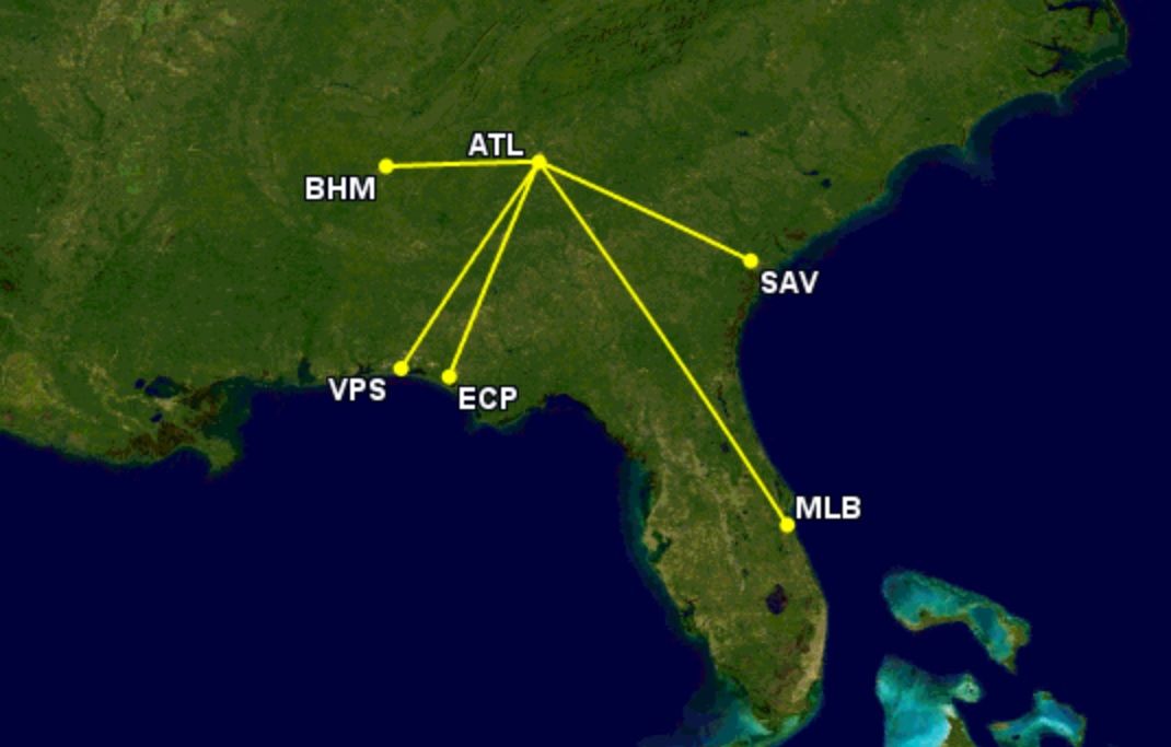 Delta's ex-Lion Air initial 737-900ER network