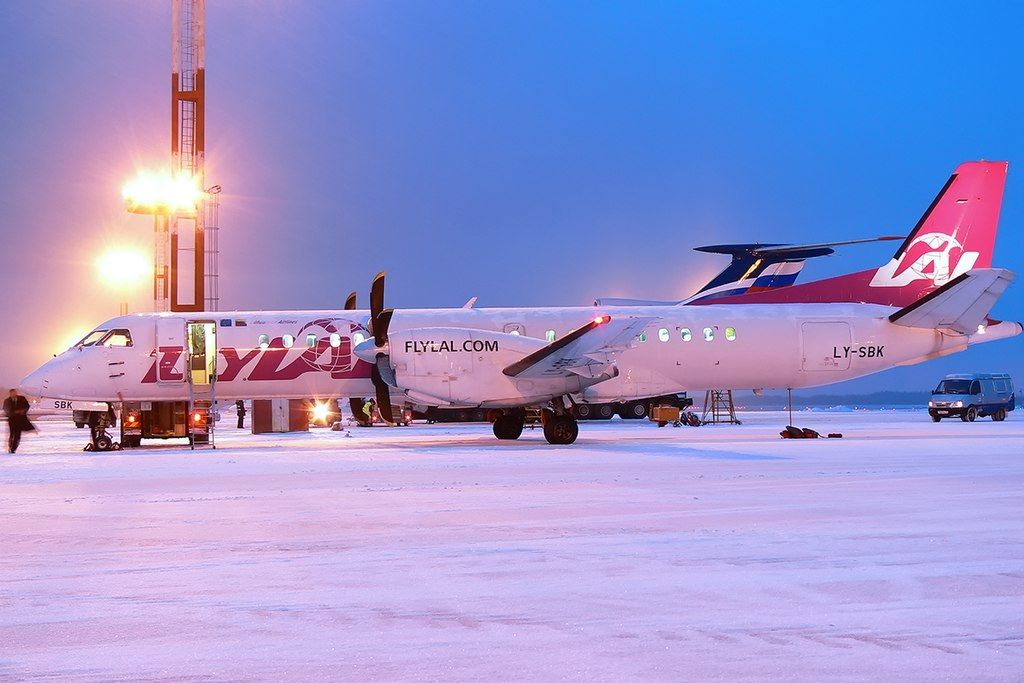 A flyLAL-Lithuanian Airlines Saab 2000