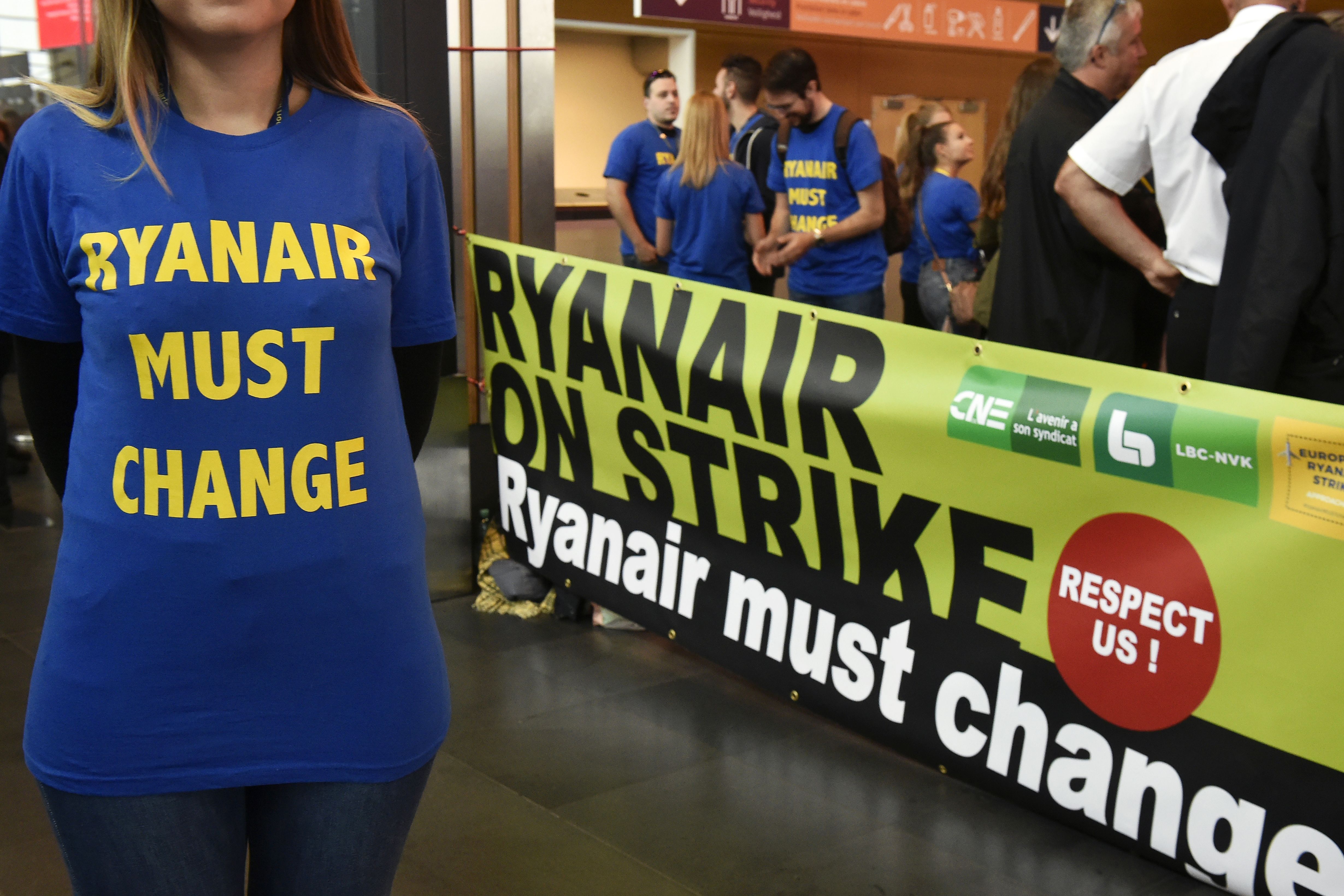 Ryanair Strike Action In Belgium 2018