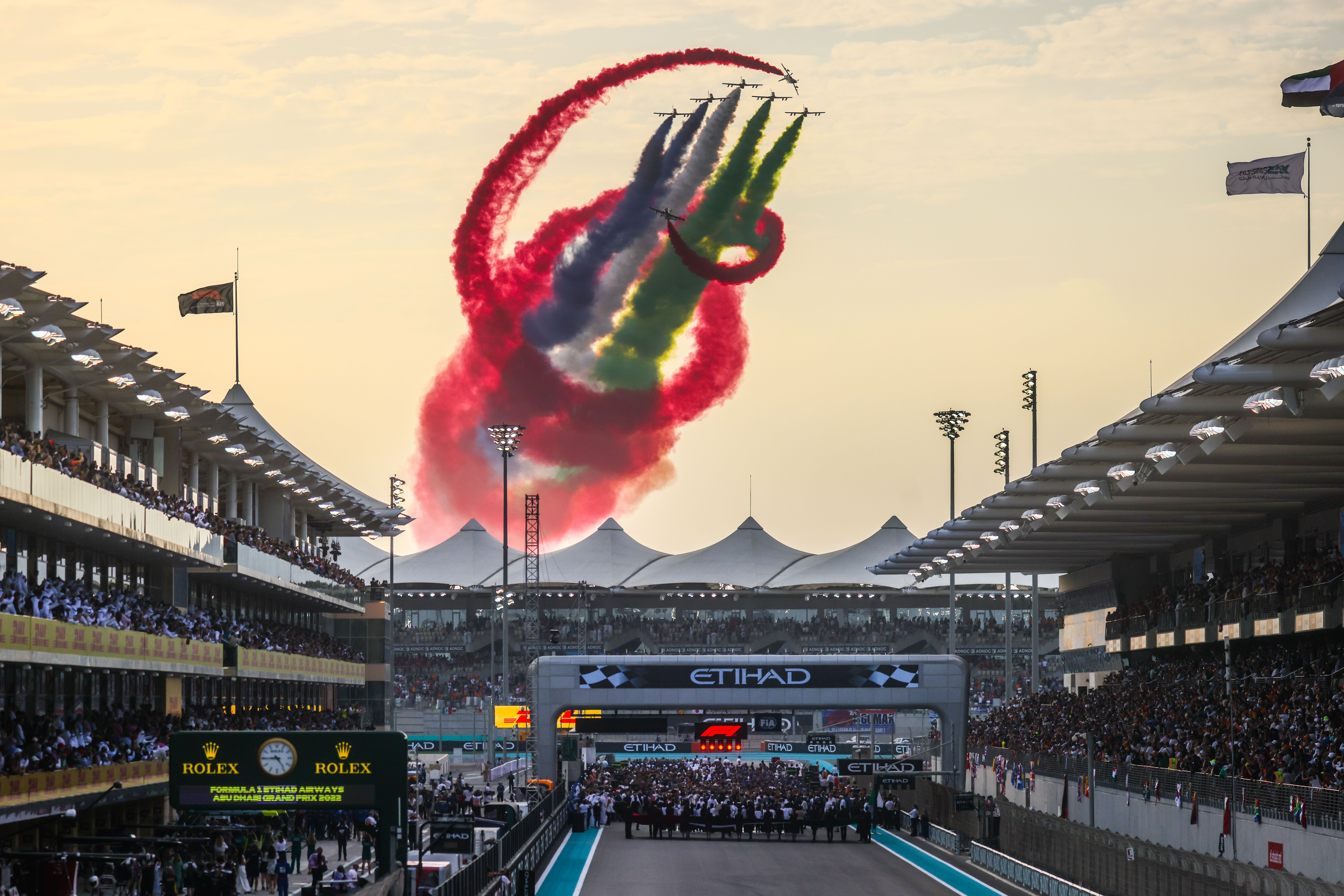 Etihad Flypast Abu Dhabi F1 2022 Al Fursan