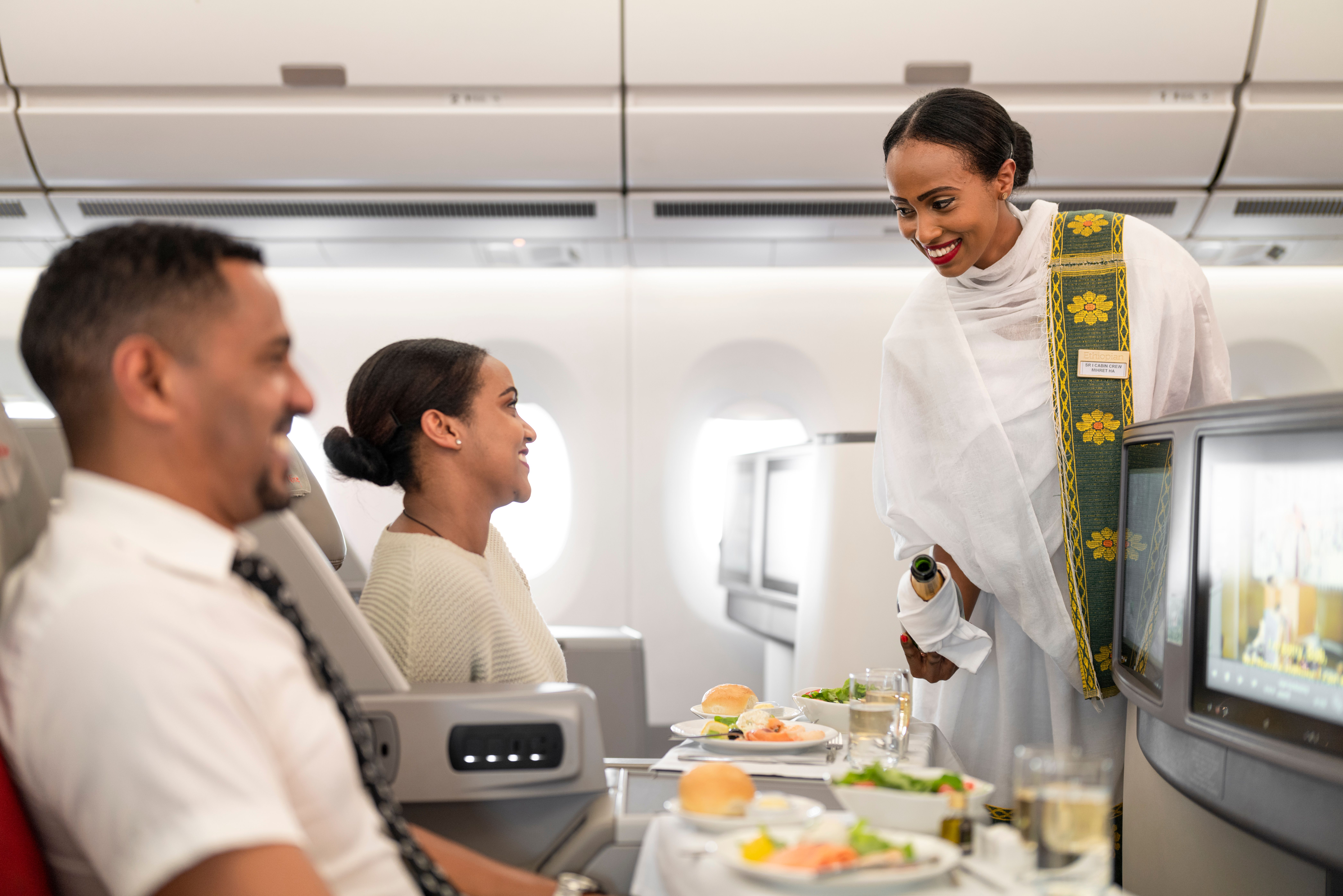 Ethiopian Airlines' award-winning onboard service