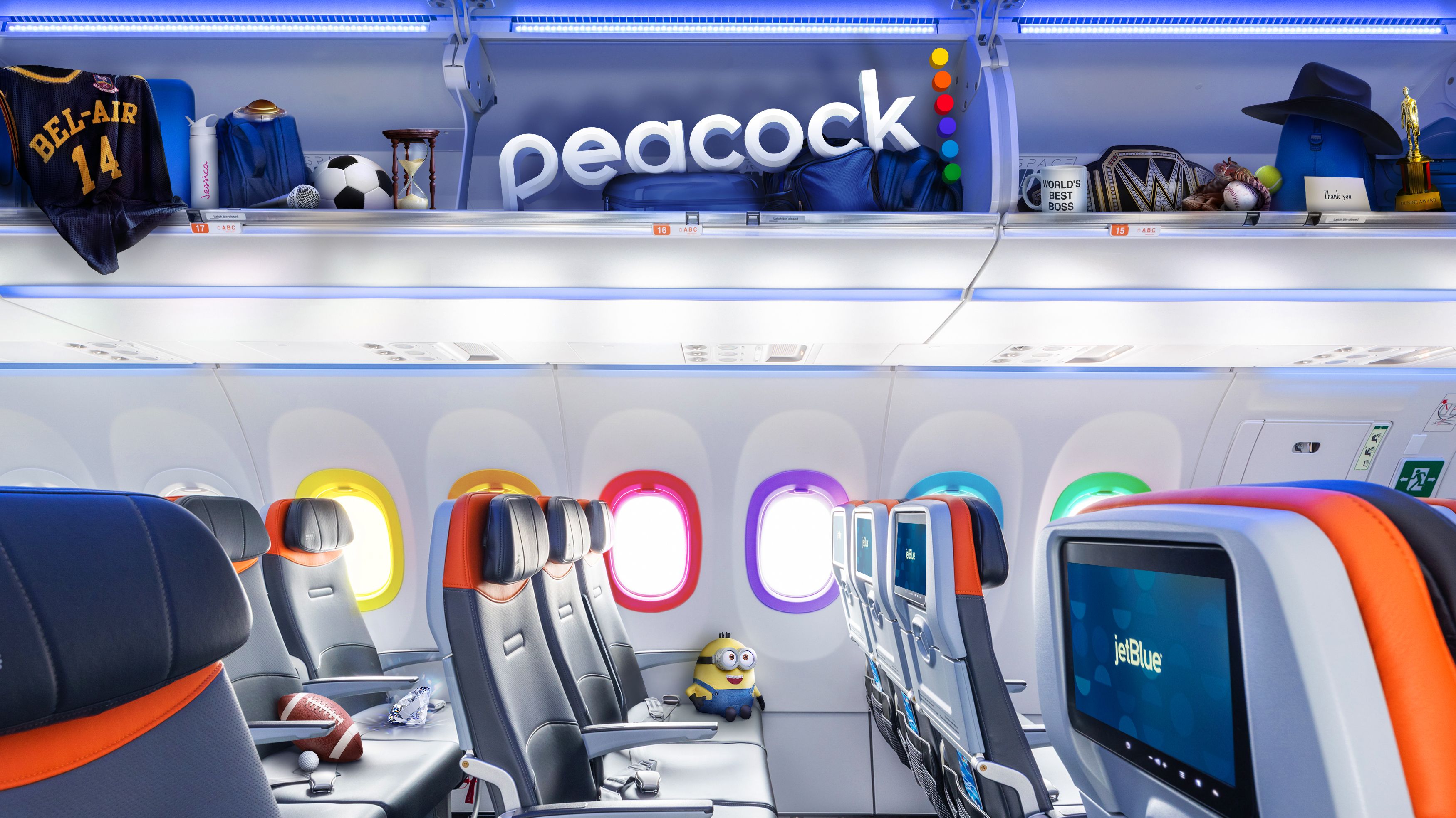 JetBlue Launches New Inflight Leisure Partnership With Peacock