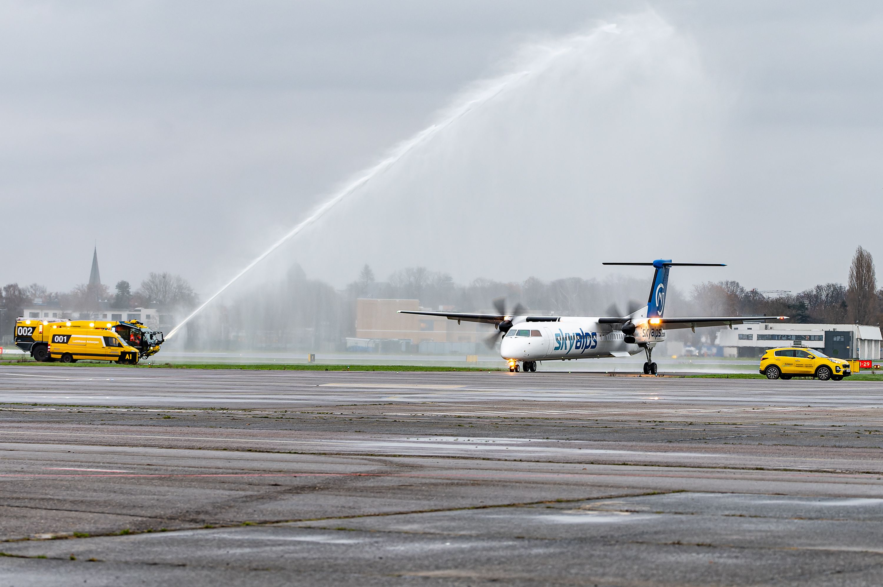 SkyAlps Inaugural at Antwerp Airport