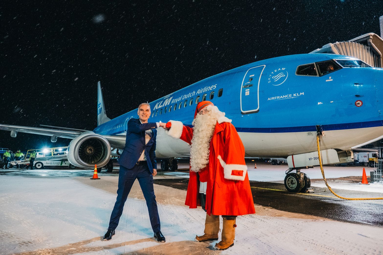 KLM Rovaniemi launch