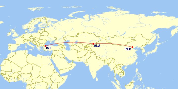 Trans Eurasia narrowbody flights