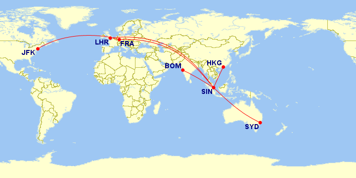 Six Destinations: Where Singapore Airlines Is Flying Its Airbus A380s