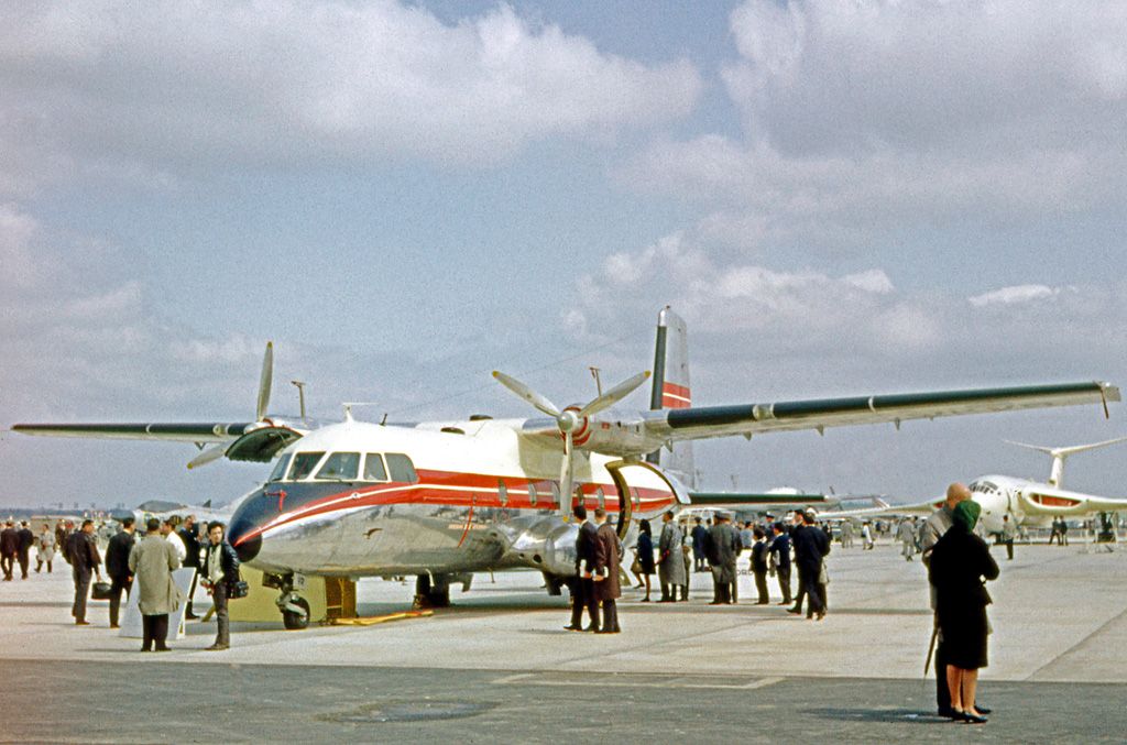 The Prototype Nord 262 at the 1963 Paris Air Show 