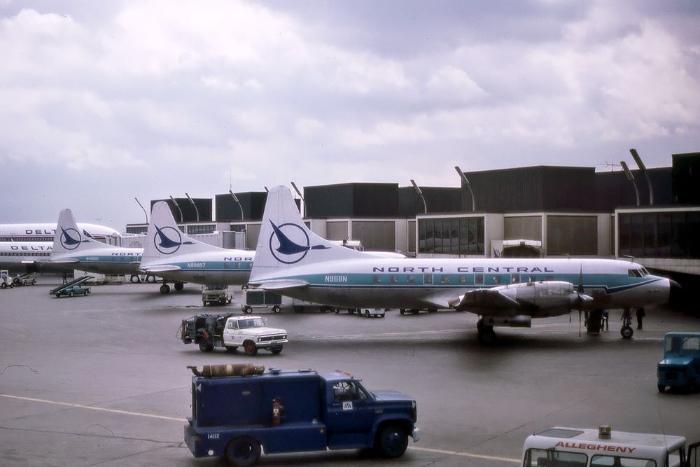 North Central Airlines Convair 580 at Chicago O'Hare International Airport