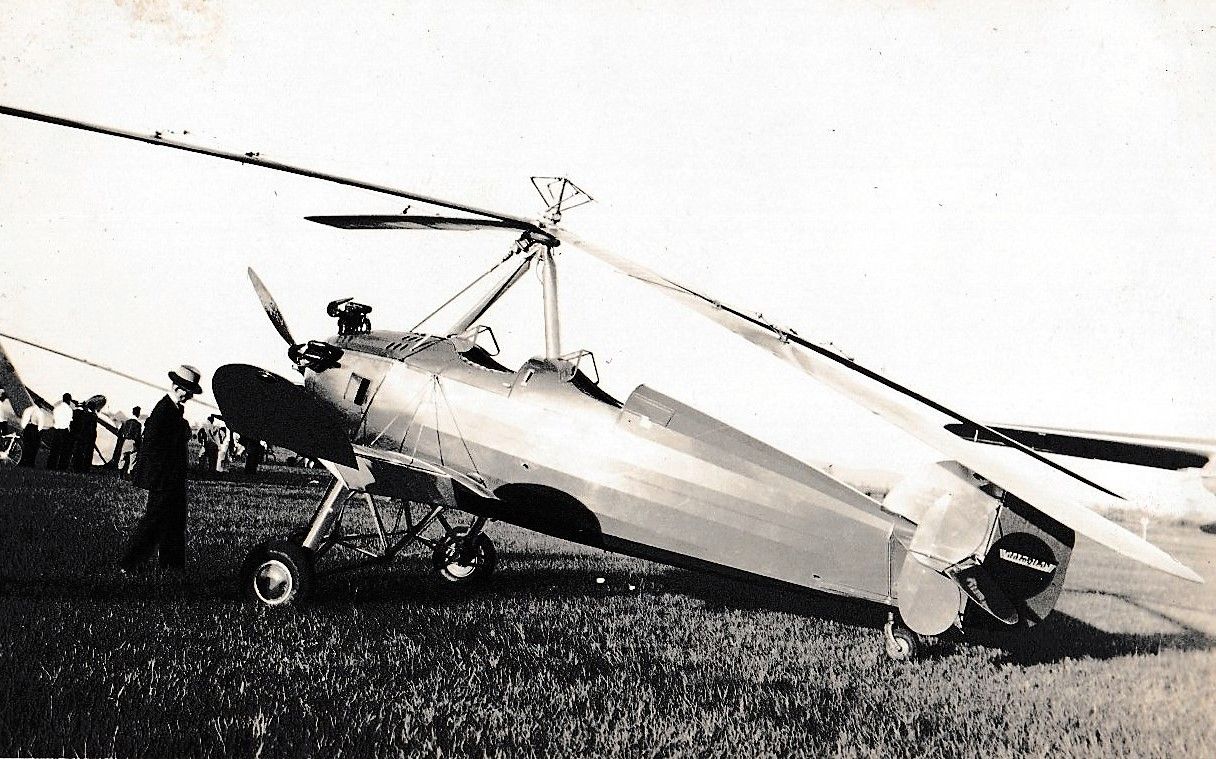 Pitcairn_autogyro_NC-12681at_St._Hubert,_Quebec._Aug._19,_1932