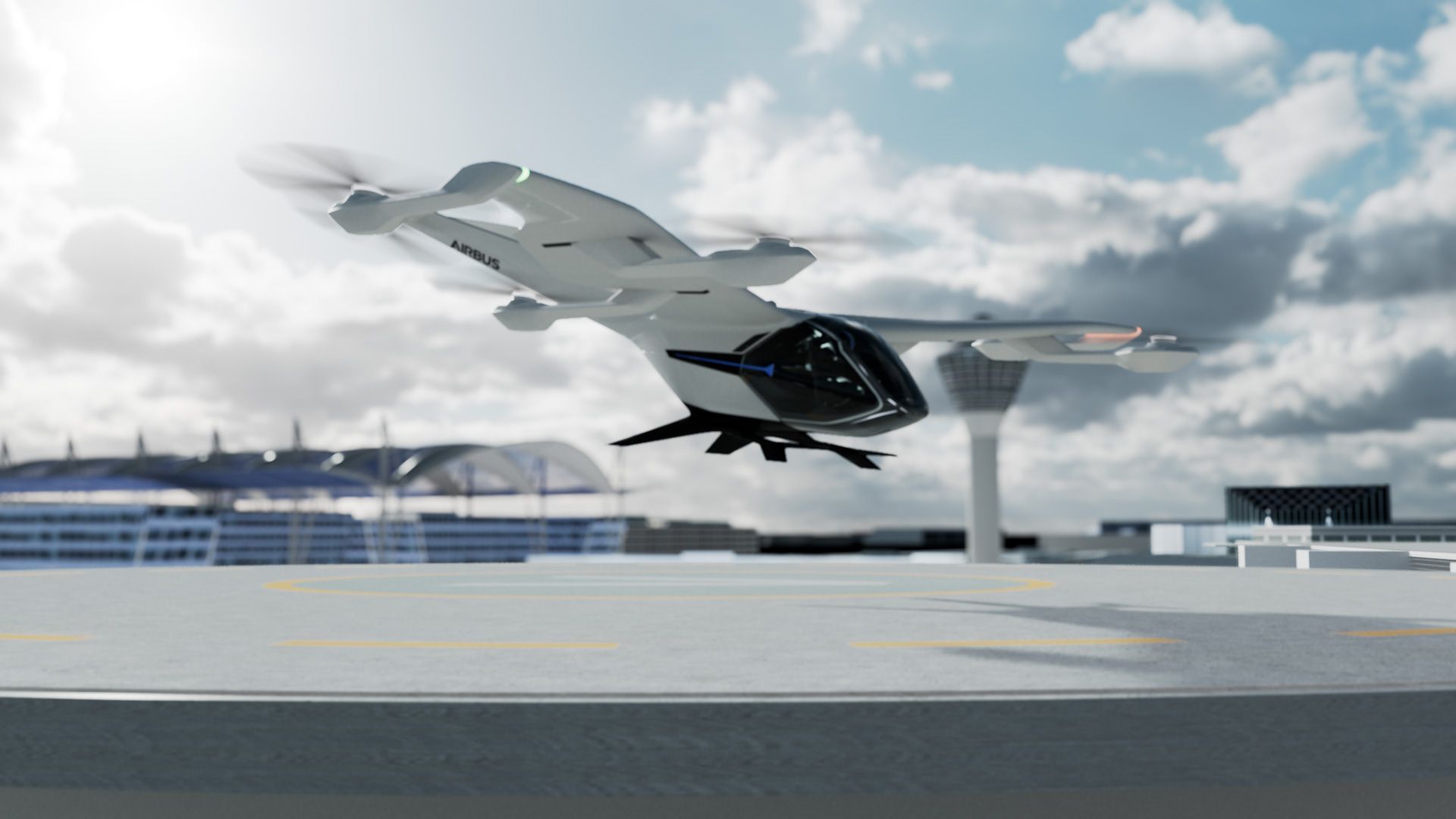 airbus evtol rendering