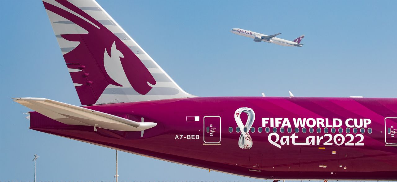 qatar world cup plane