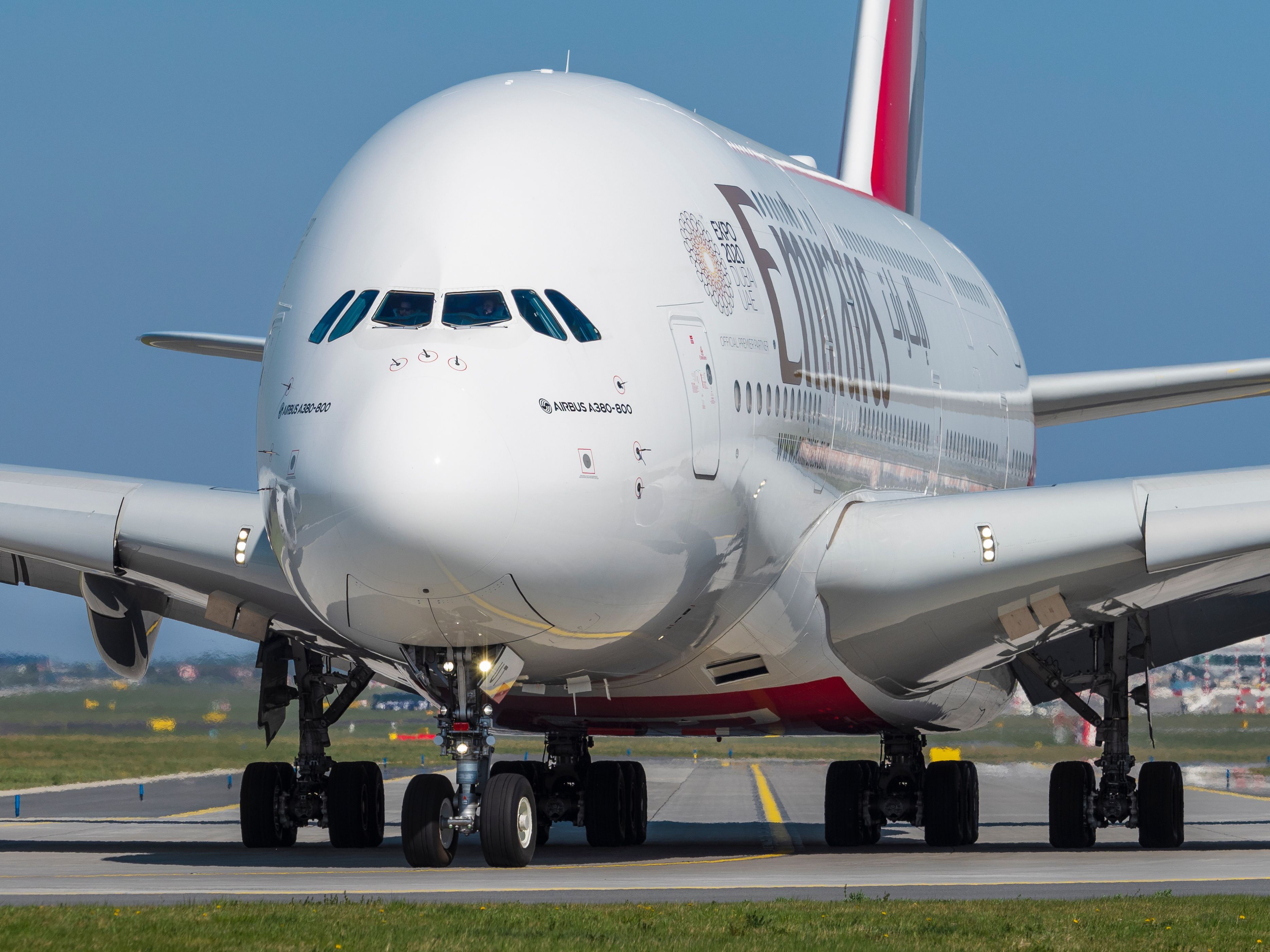 Emirates A380 Noseview