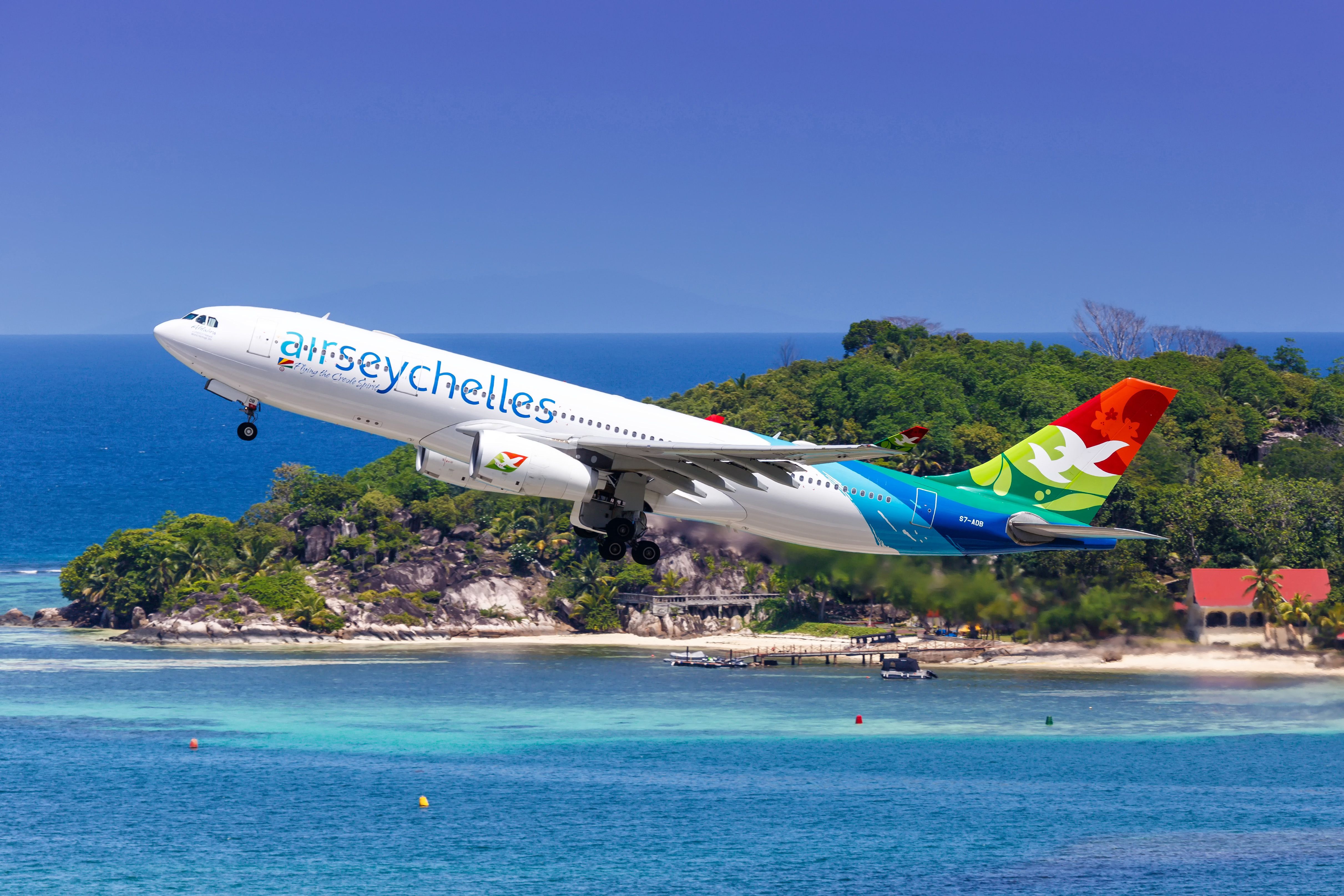 Air Seychelles A330 taking off