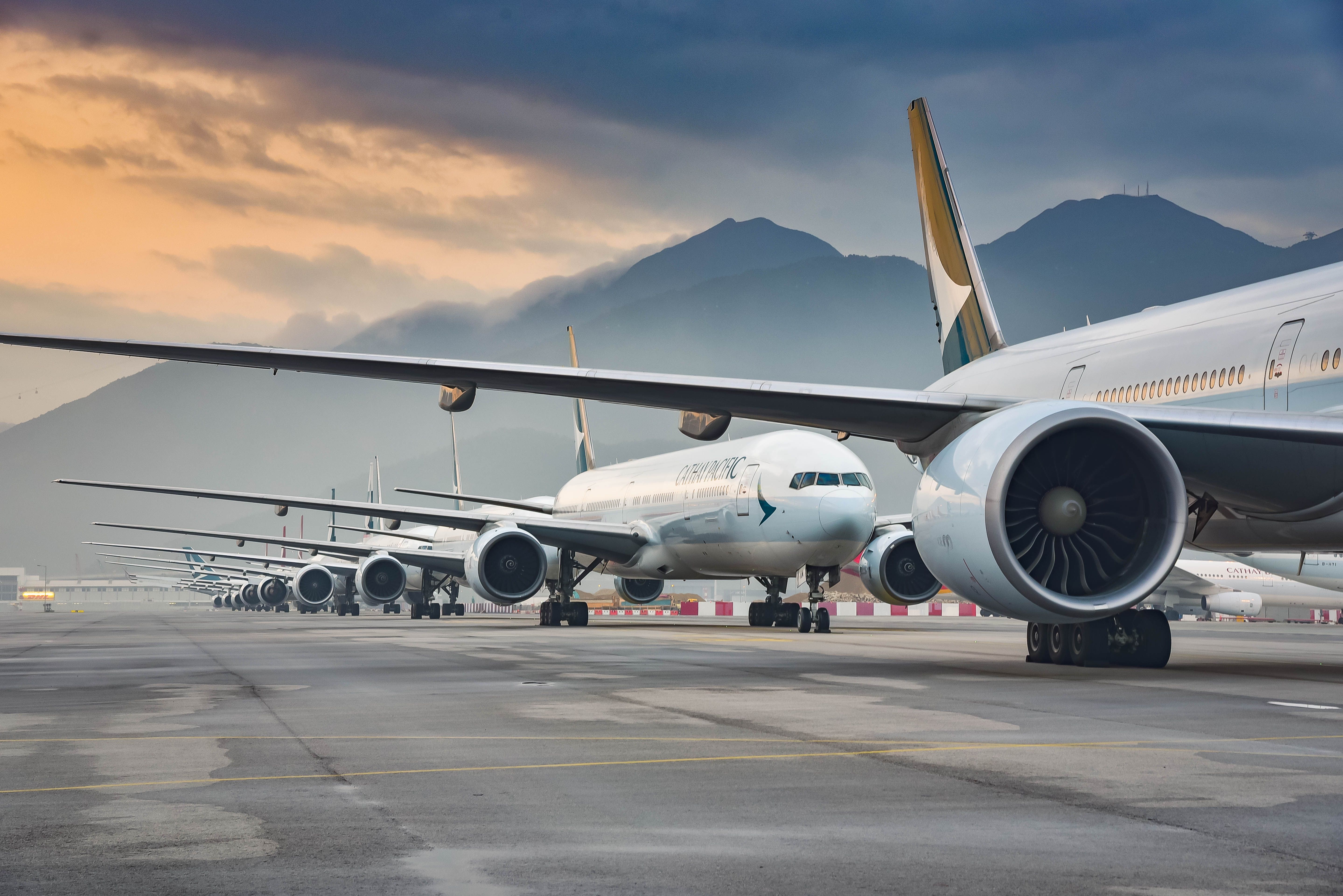 Cathay Pacific Boeing 777 line-up