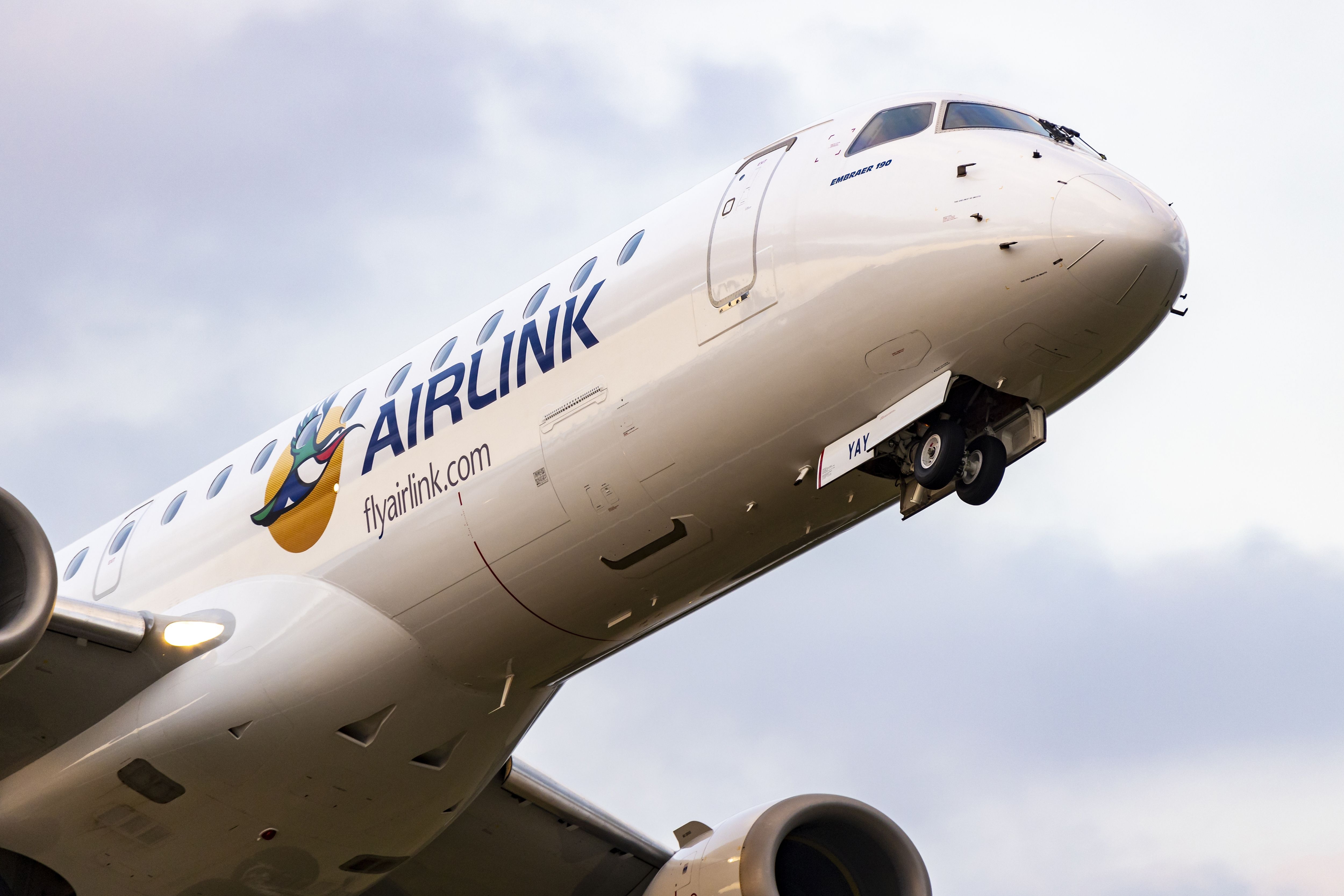 South Africa's Airlink Embraer jet