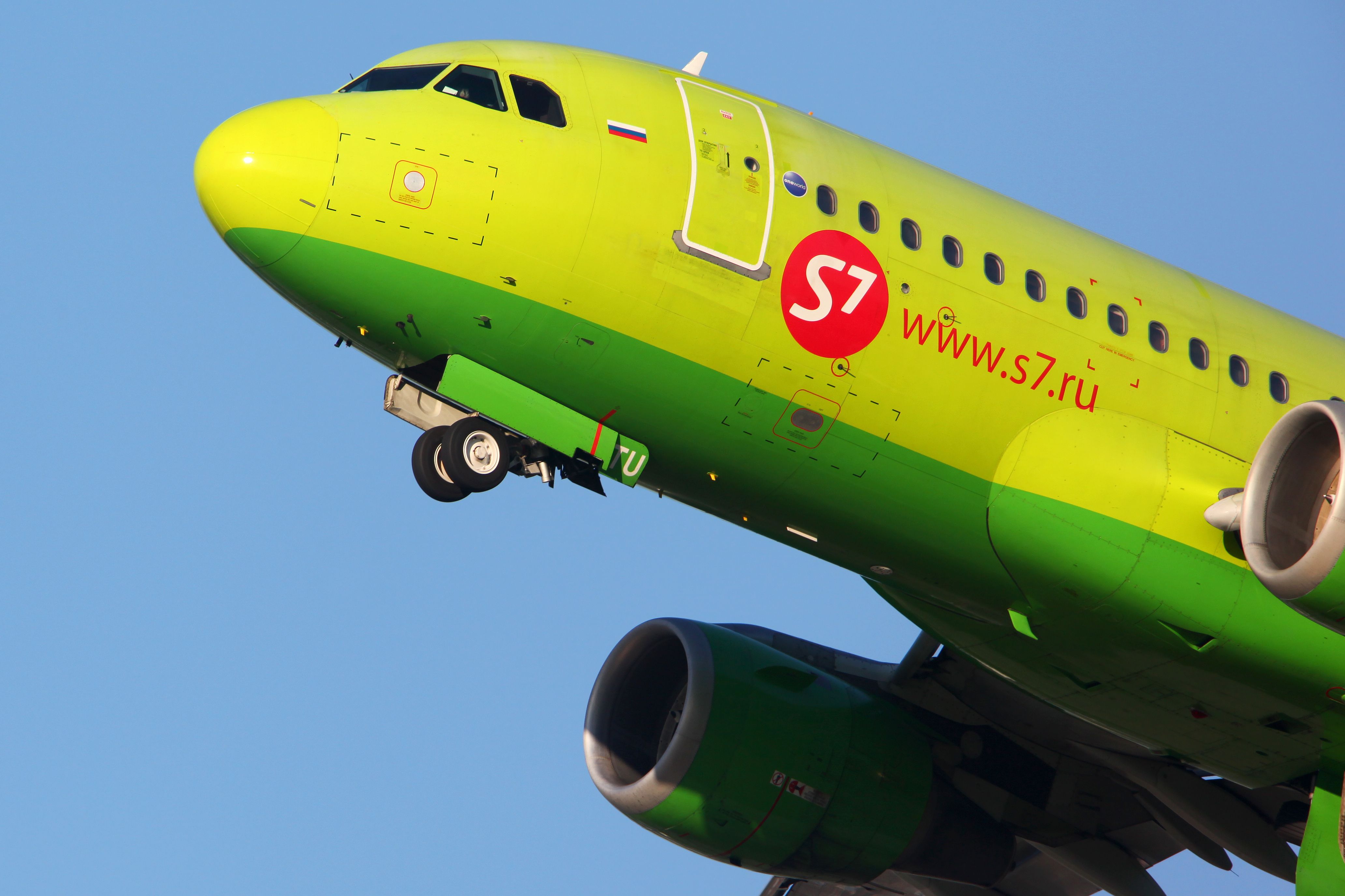 S7 Airlines Airbus A319 taking off