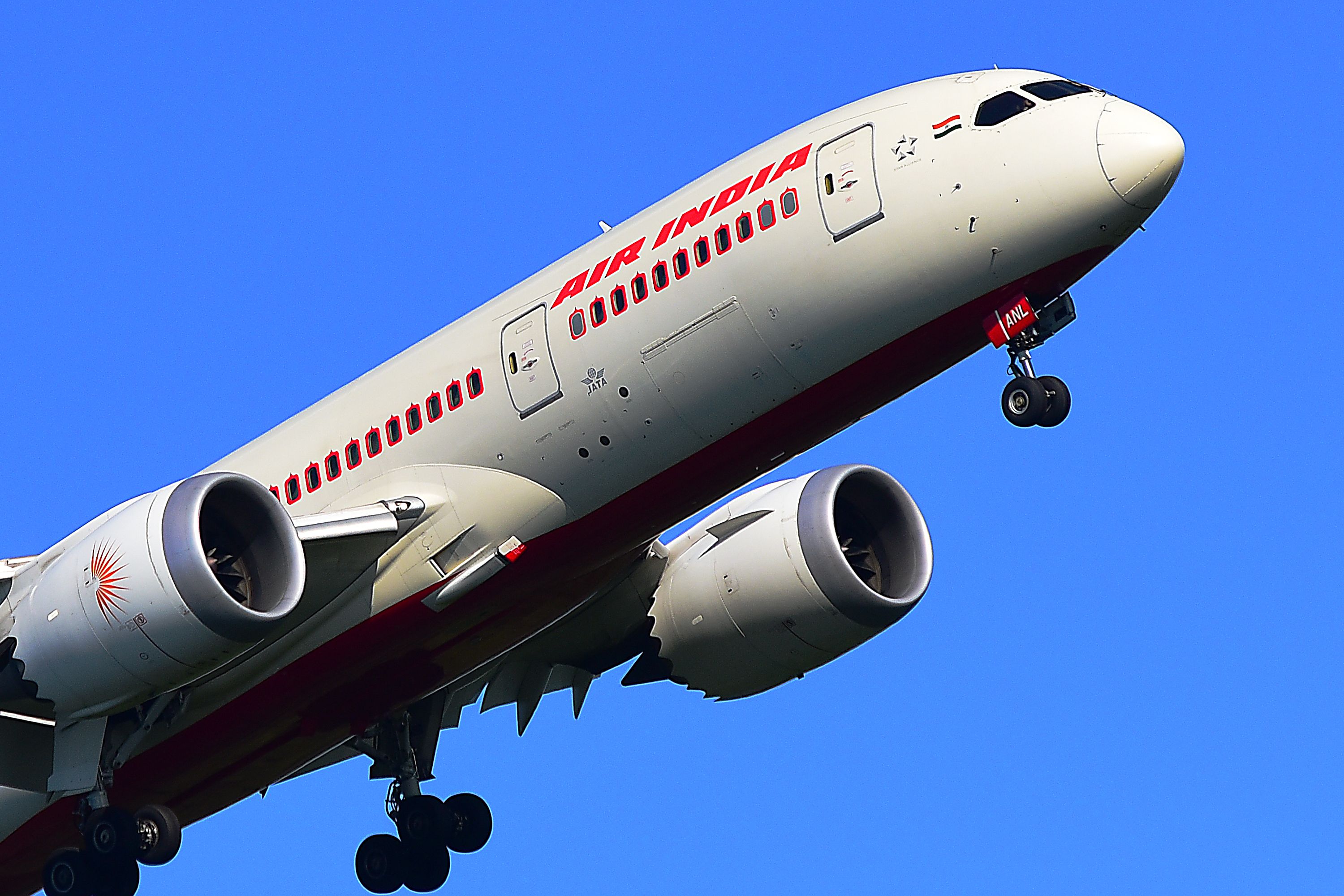 Air India 787-8 with gear down