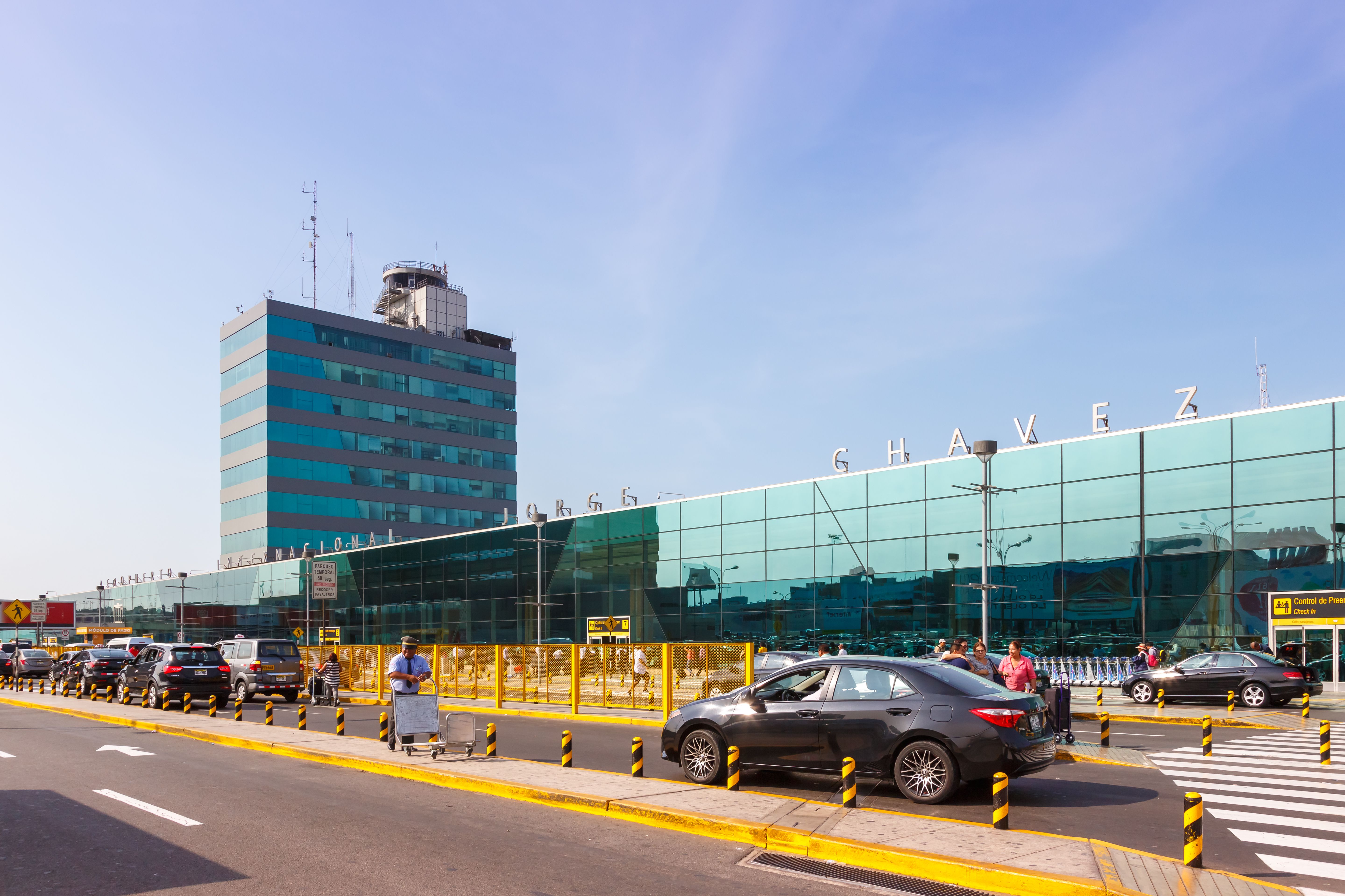 Terminal of Lima airport (LIM) in Peru.