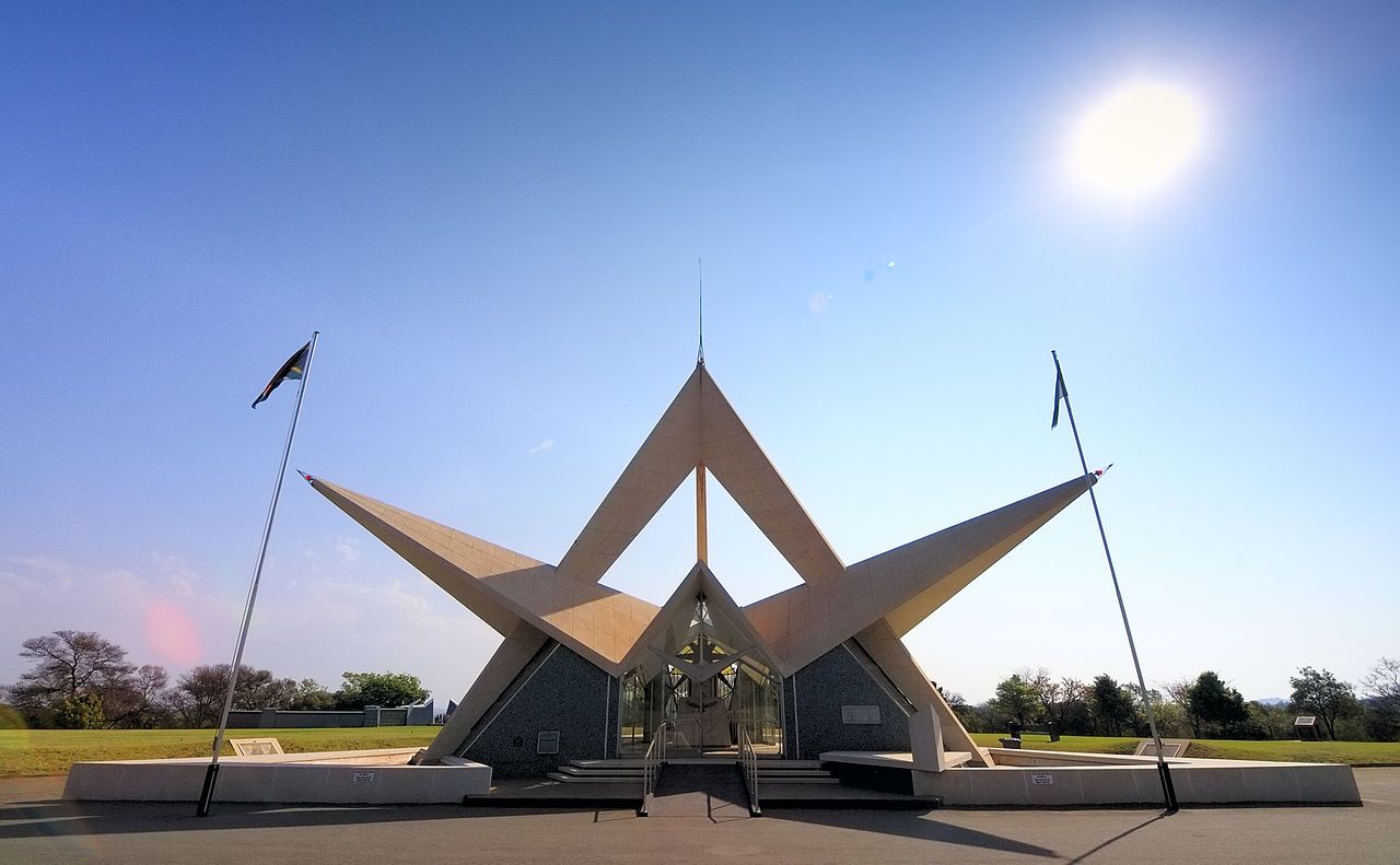 Exterior of the South African Air Force memorial building.