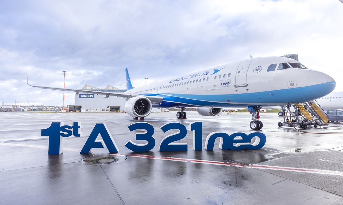 Delivery of first A321neo for Xiamen Airlines.